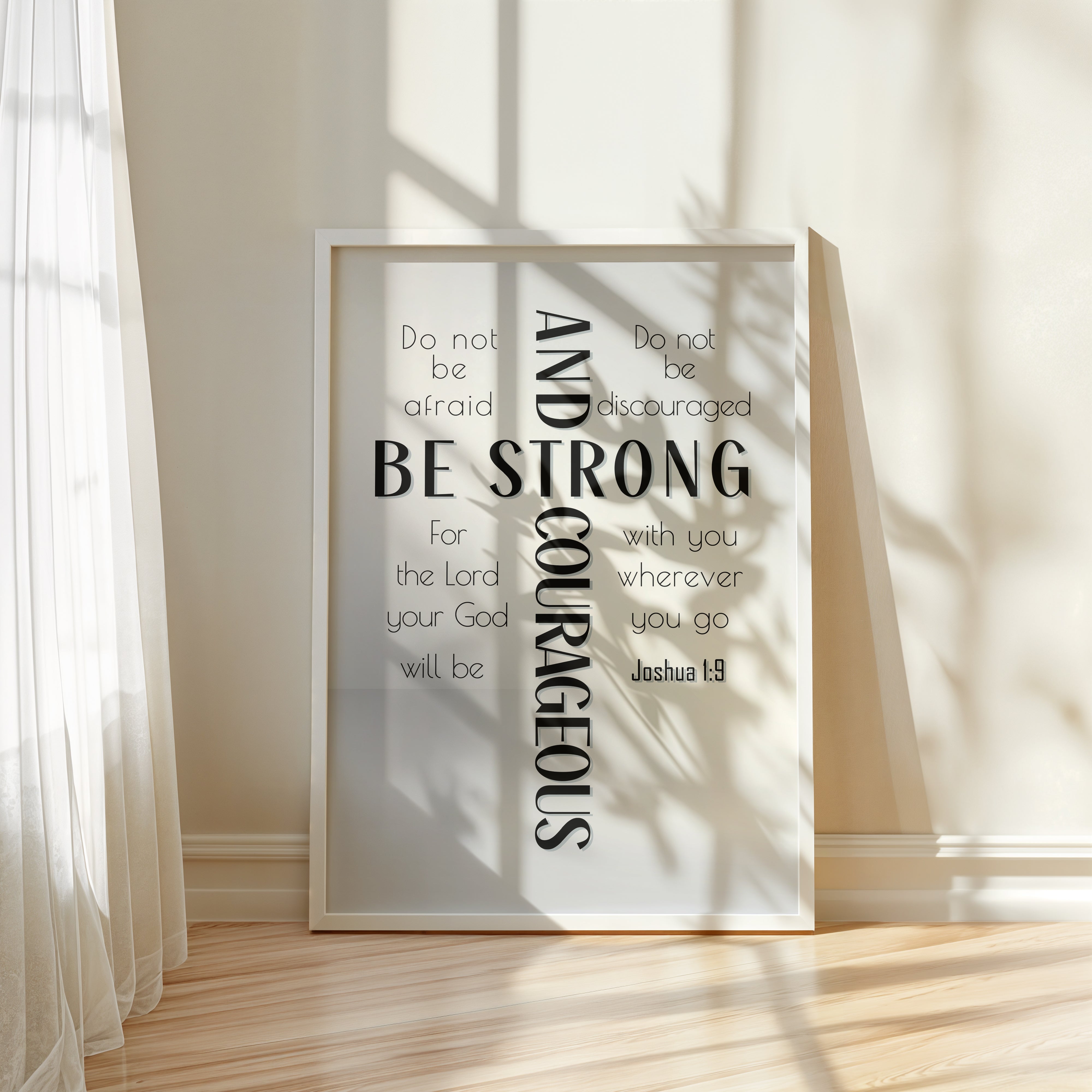 Be Strong (Black) - Joshua 1:9