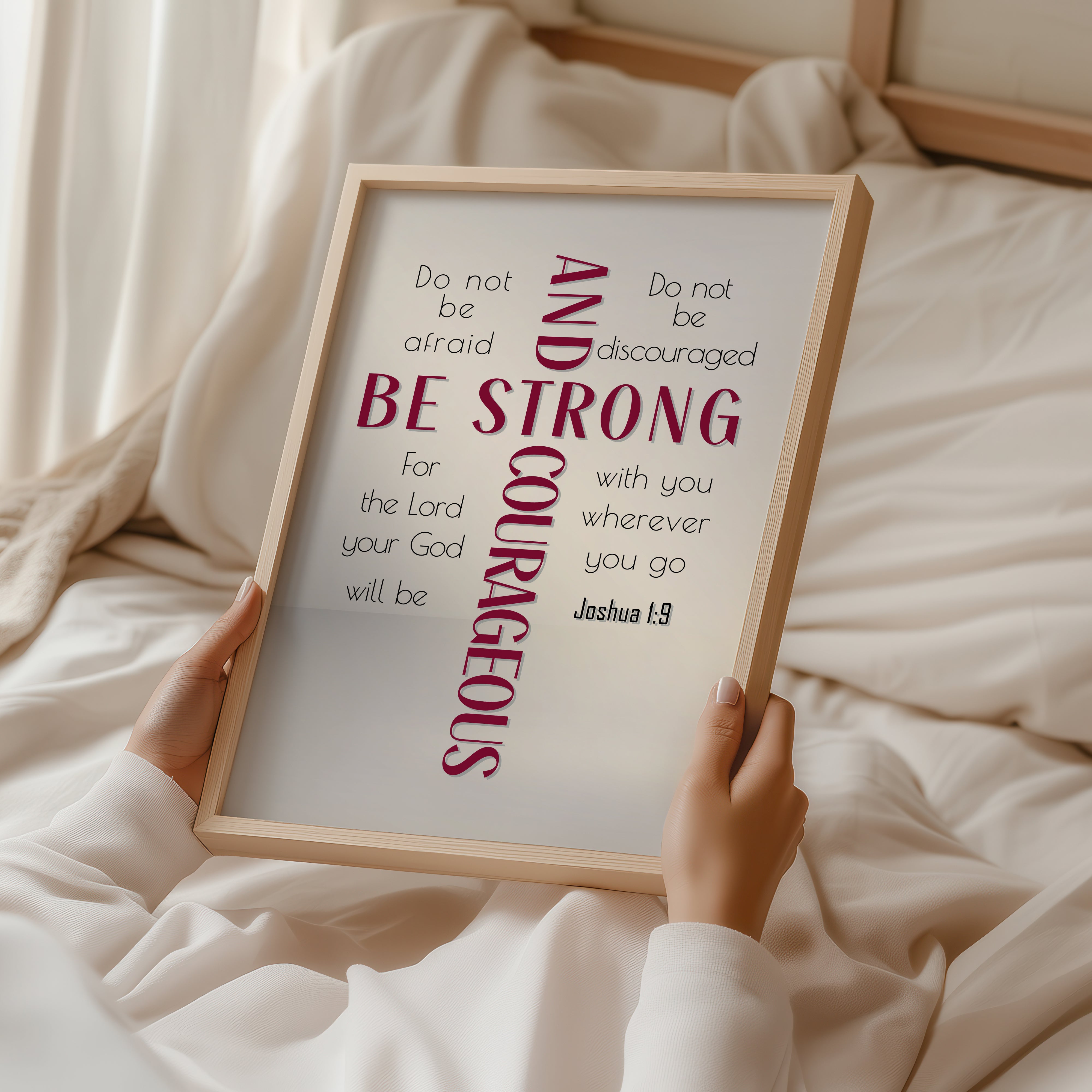 Be Strong (Red) - Joshua 1:9