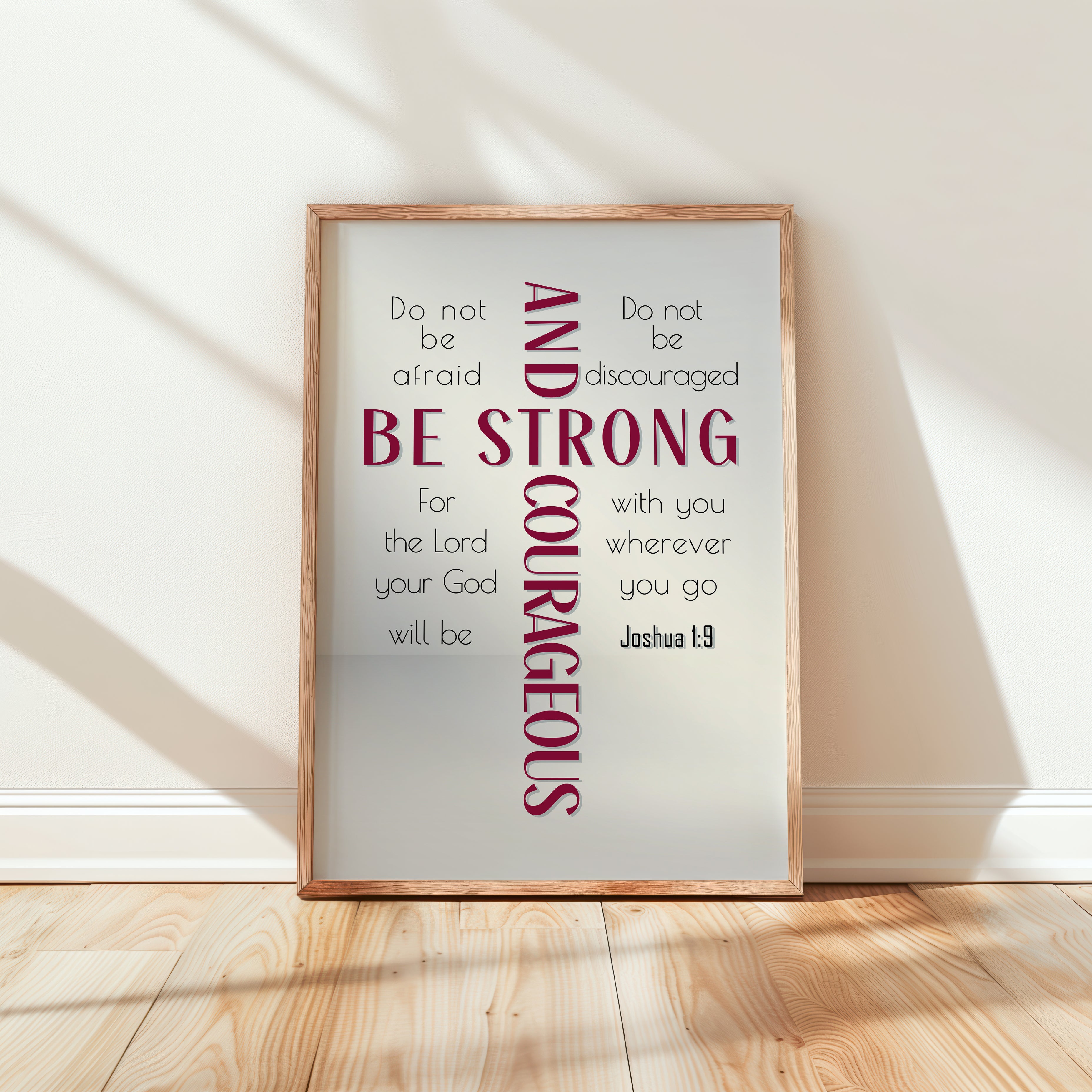 Be Strong (Red) - Joshua 1:9