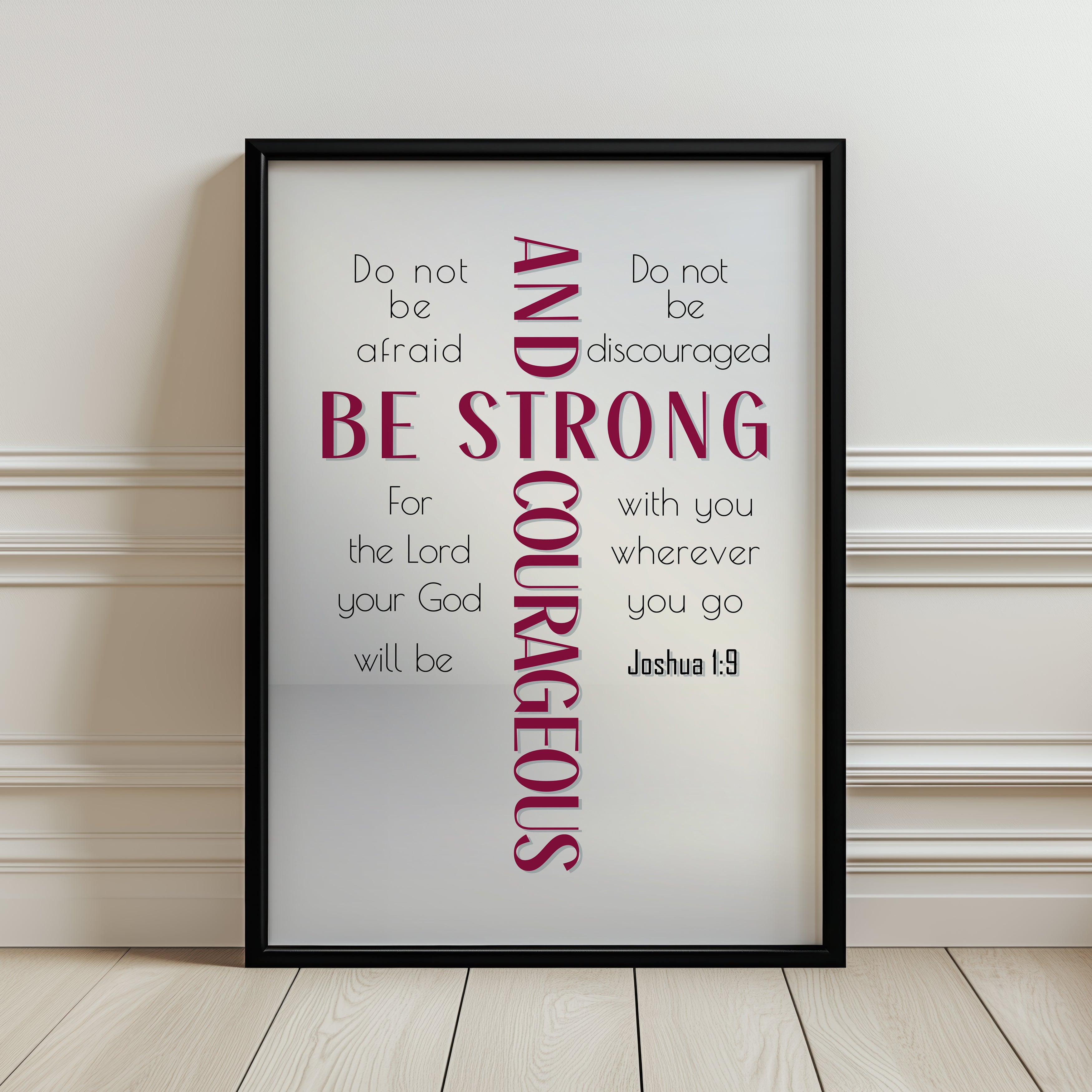 Be Strong (Red) - Joshua 1:9