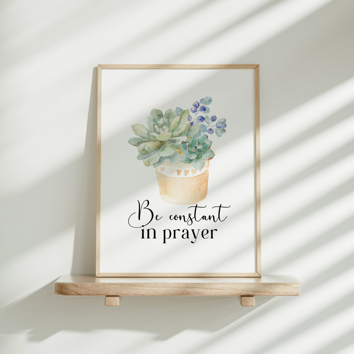 Be constant in prayer - Romans 12:12 - Christian Wall Art