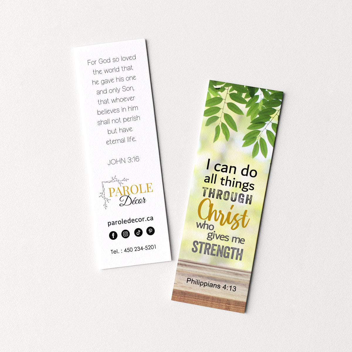 Pack of 50 Bookmarks - I can do all things | Christian Gifts for Churches & Outreach
