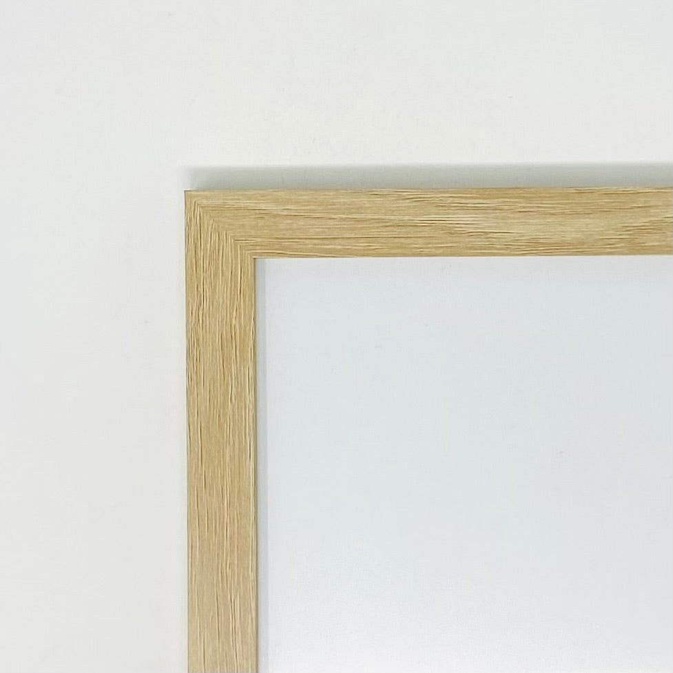 Jehovah Shammah – The Lord is There - Ezekiel 48:35 - Classic Frame / 5x7 / Light Oak - Christian Wall Art