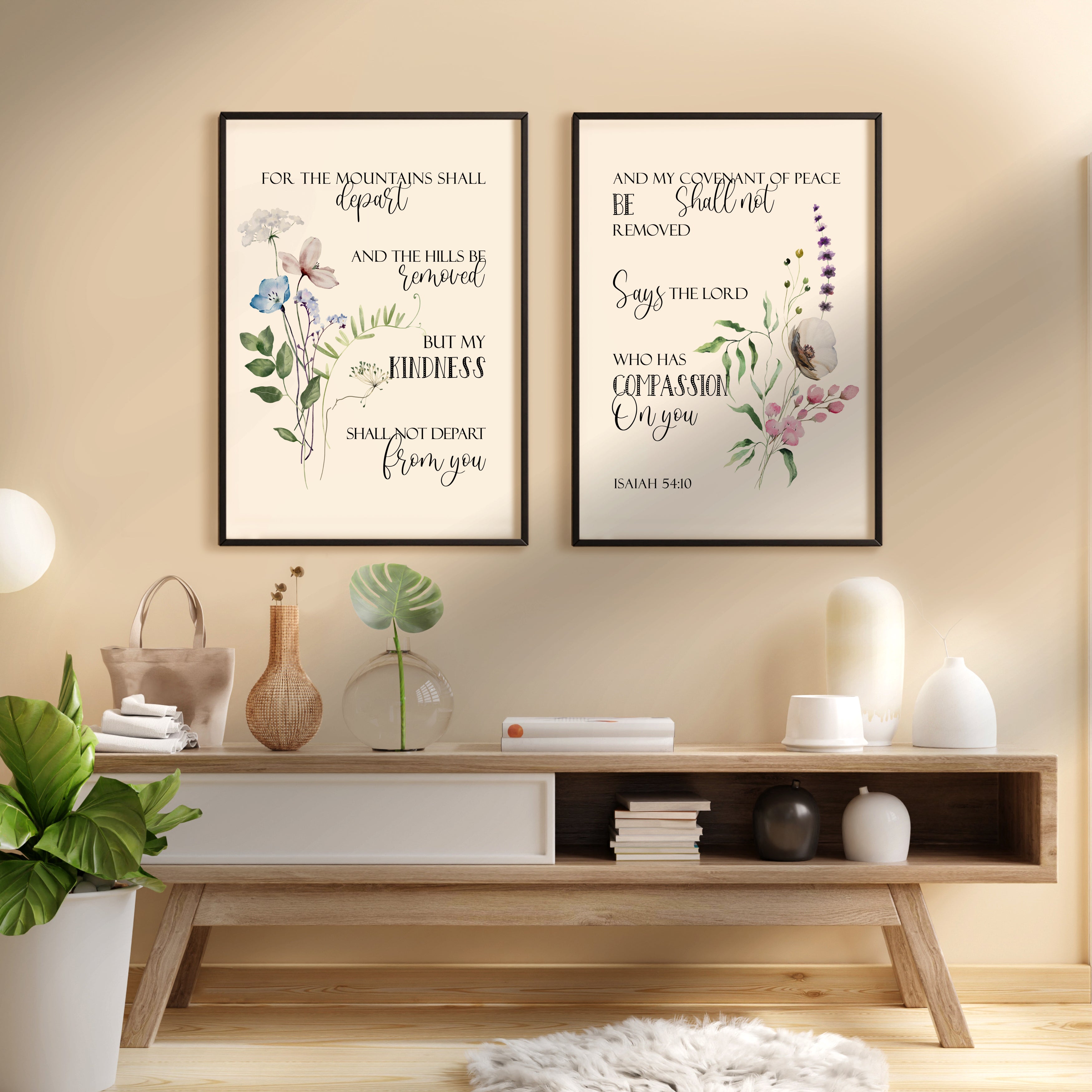 Duo- Watercolor Isaiah 54:10