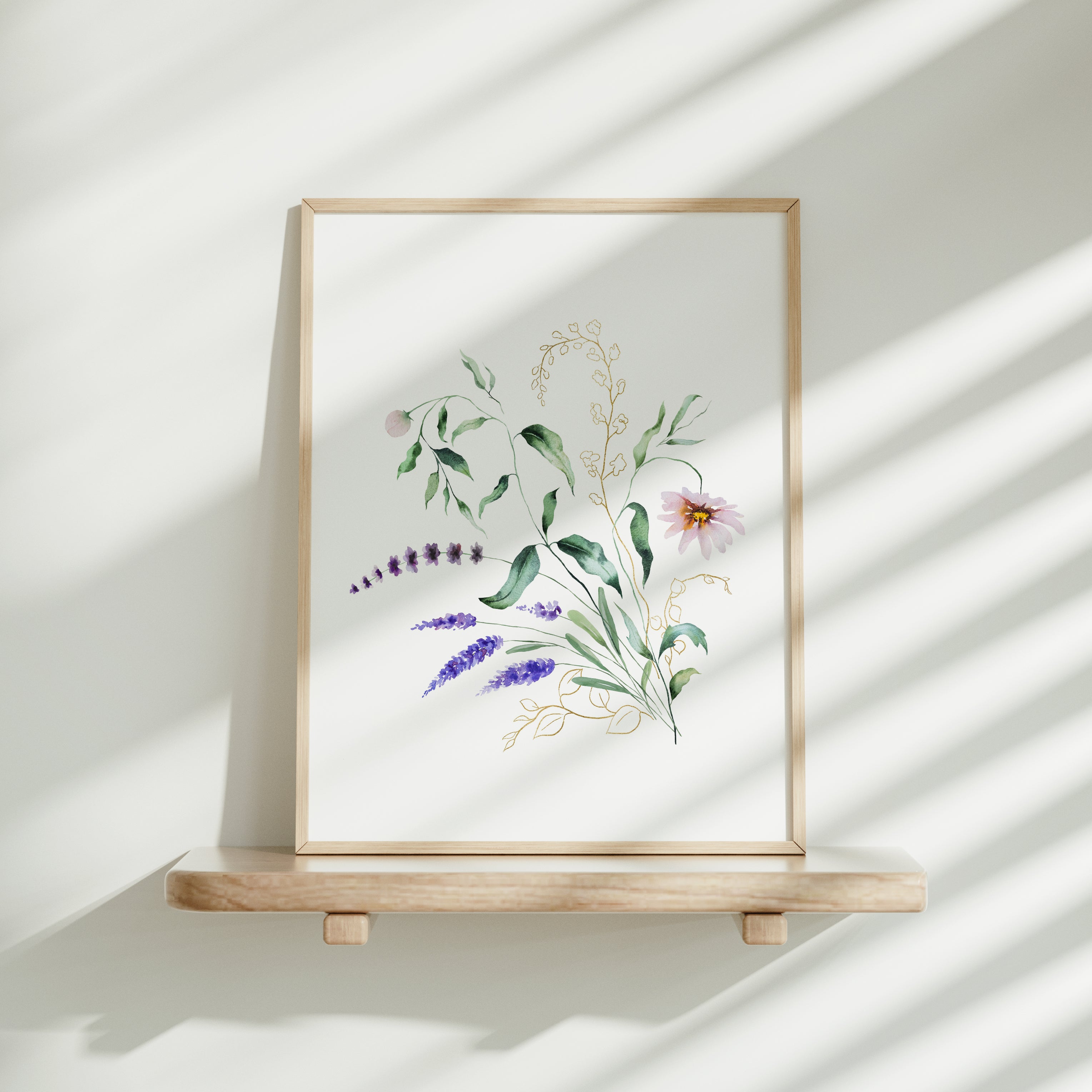 Delicat watercolor flowers