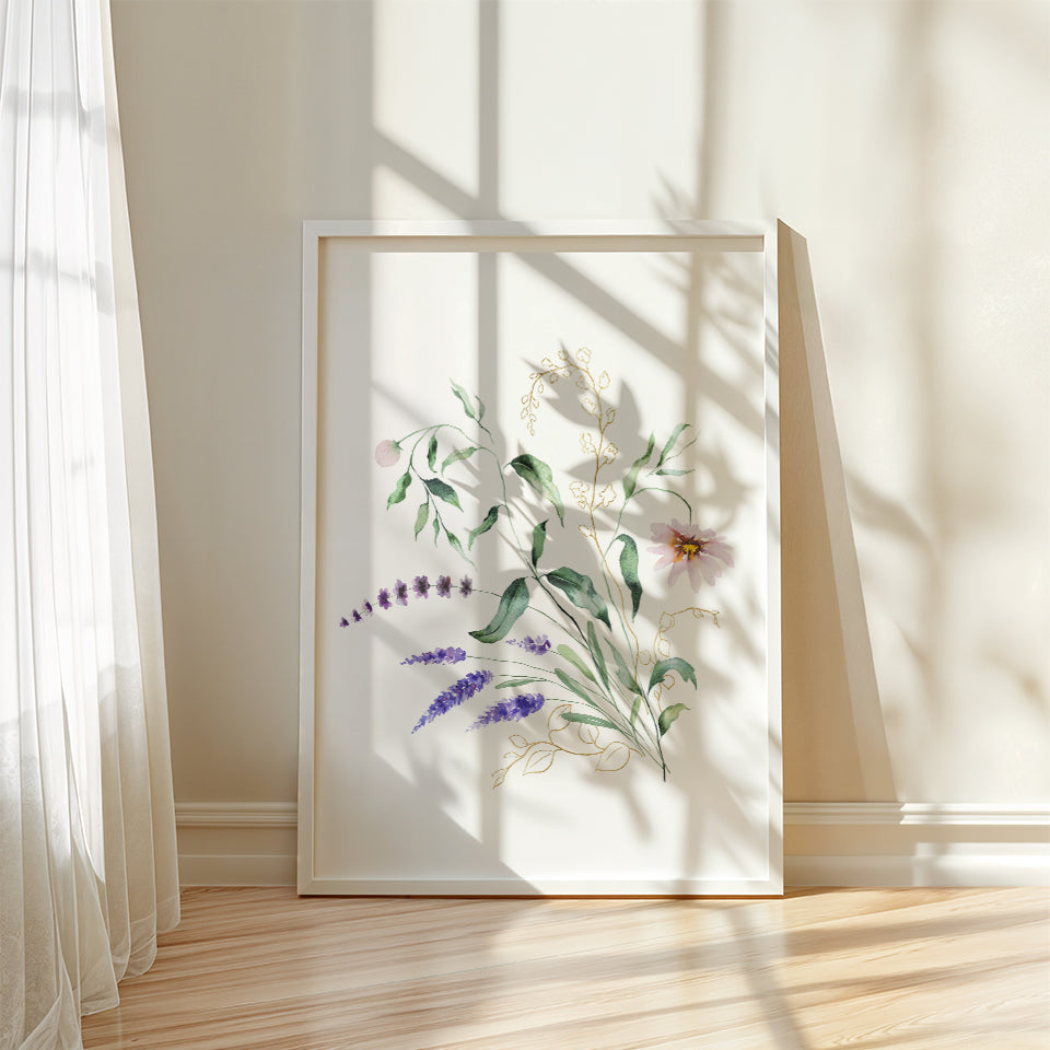 Fleurs Aquarelle Délicat