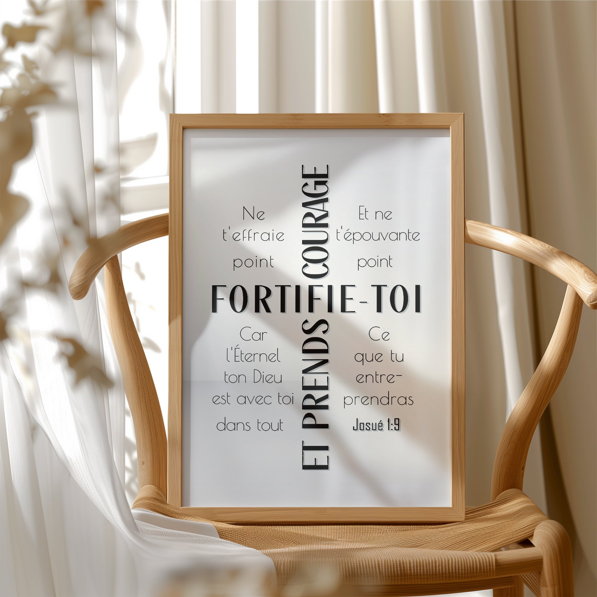 Fortifie-toi (Noir) - Josué 1:9