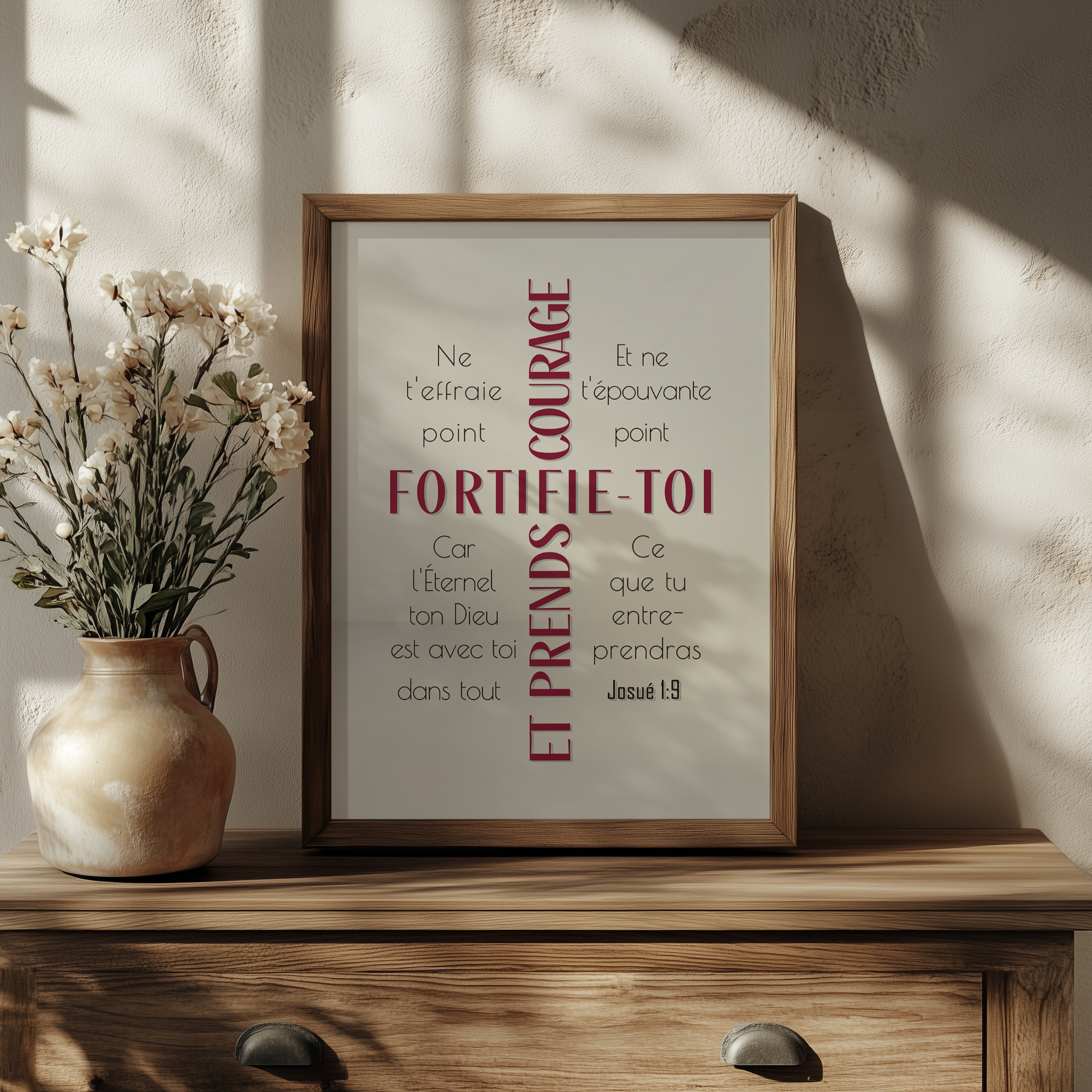 Fortifie-toi (Rouge) - Josué 1:9