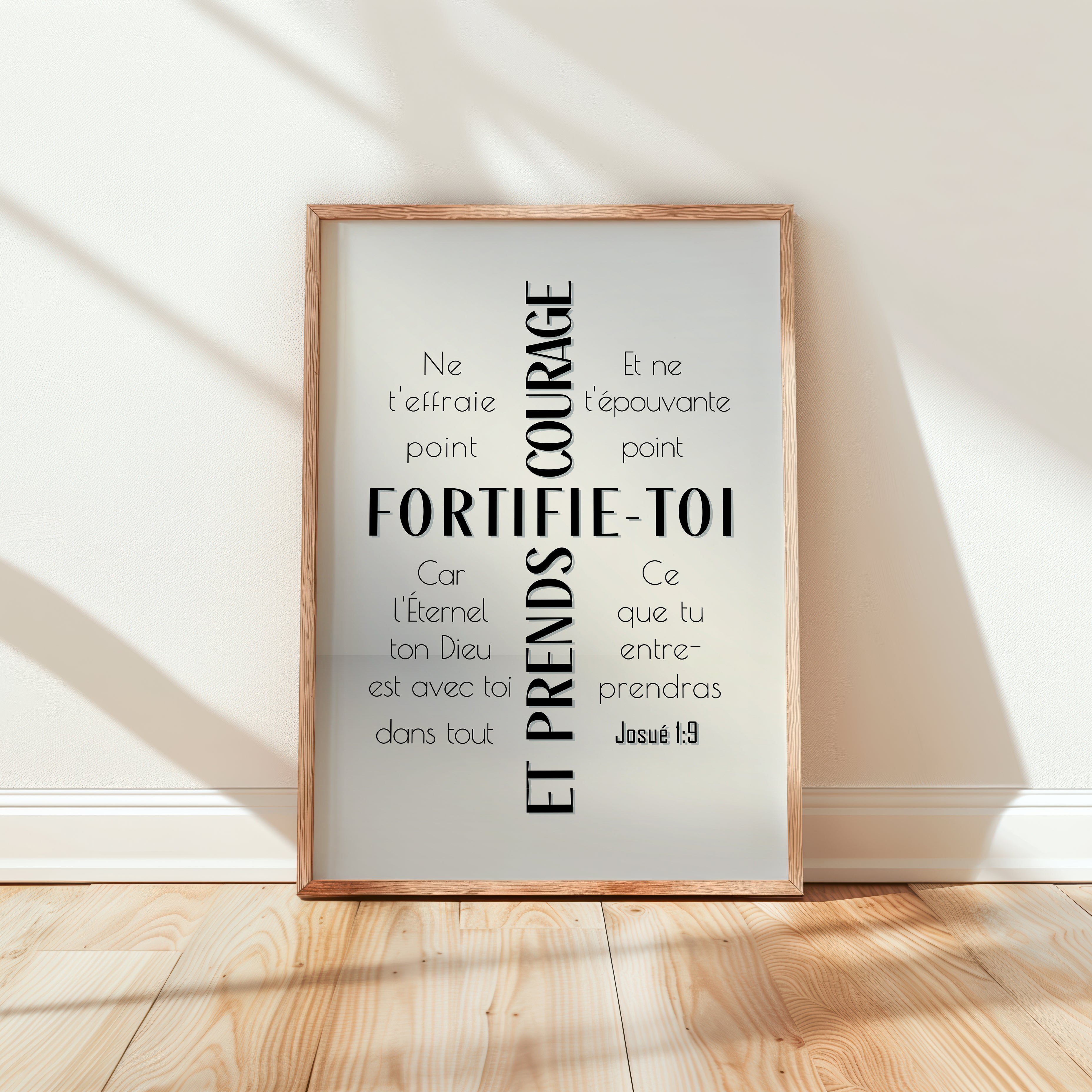 Fortifie-toi (Noir) - Josué 1:9