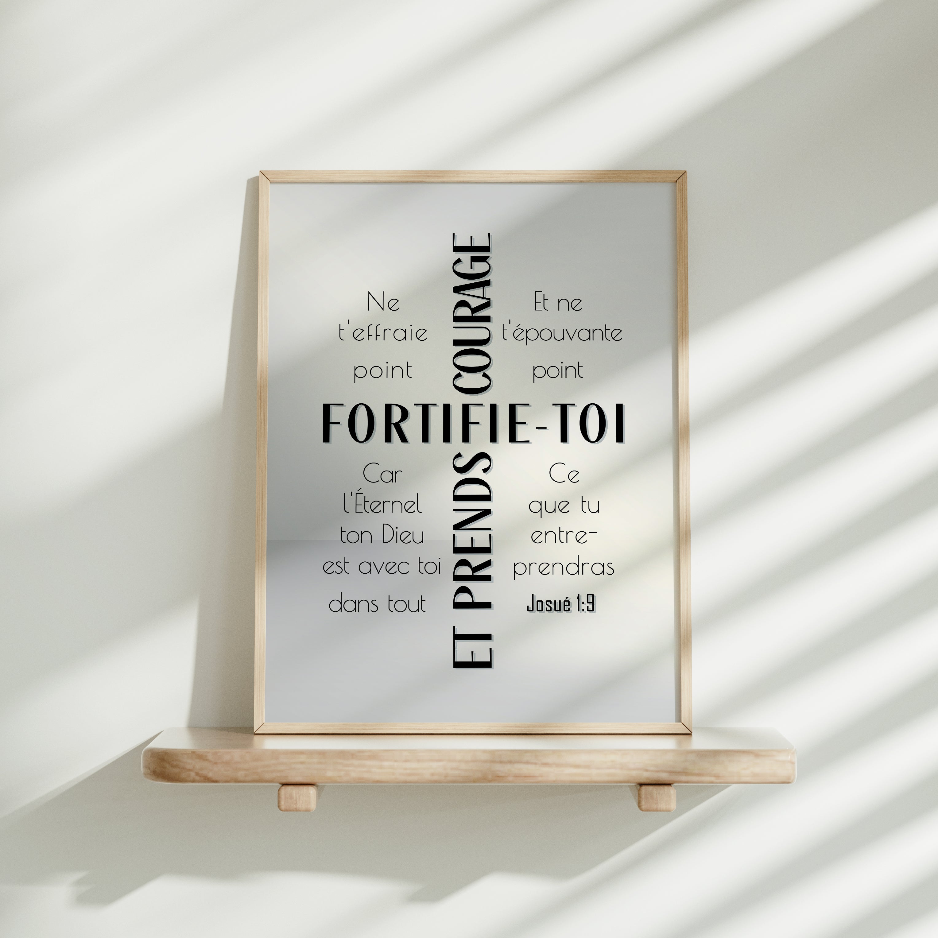 Fortifie-toi (Noir) - Josué 1:9