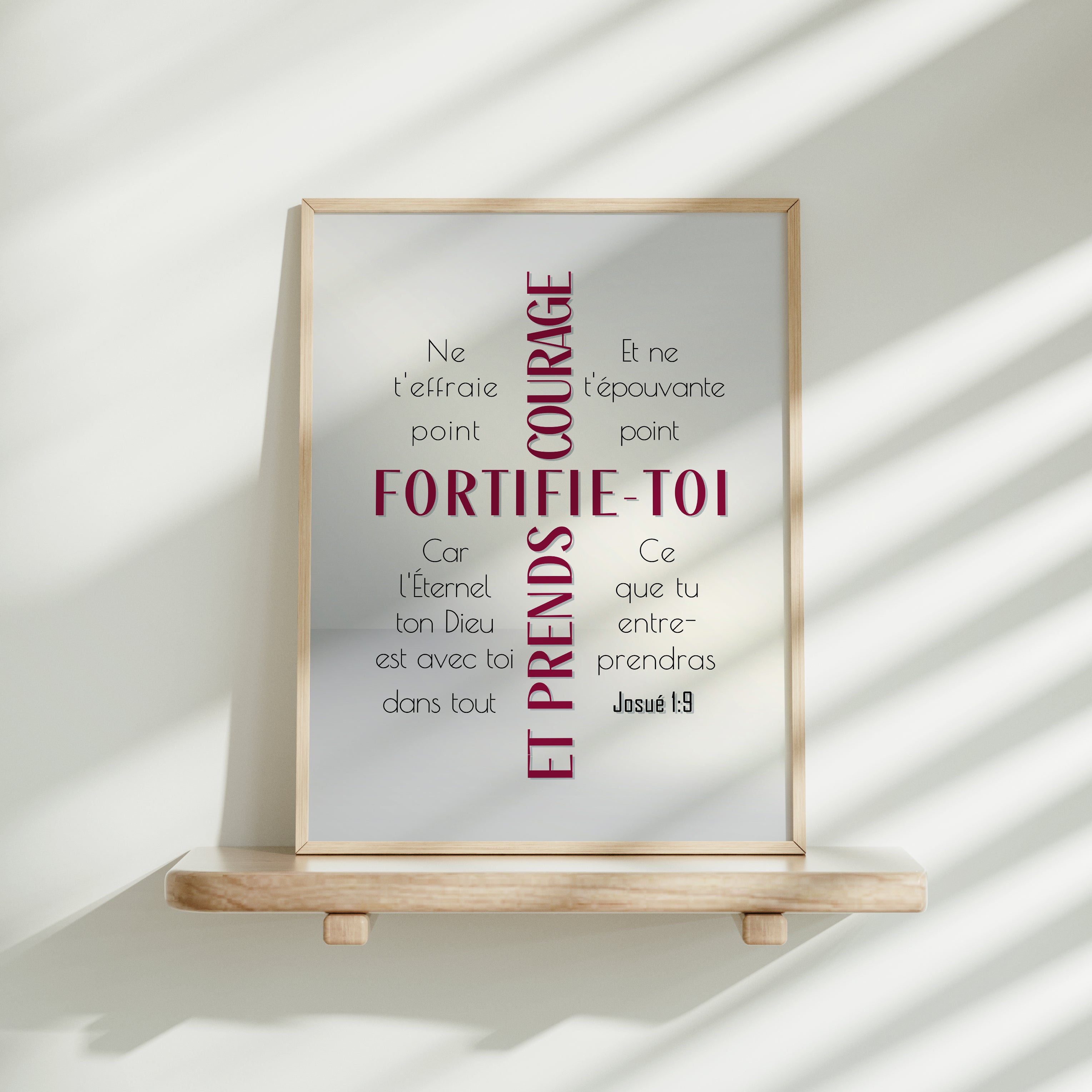 Fortifie-toi (Rouge) - Josué 1:9