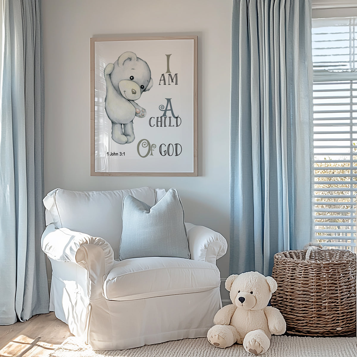 I am a child of God - Boy - Christian Wall Art