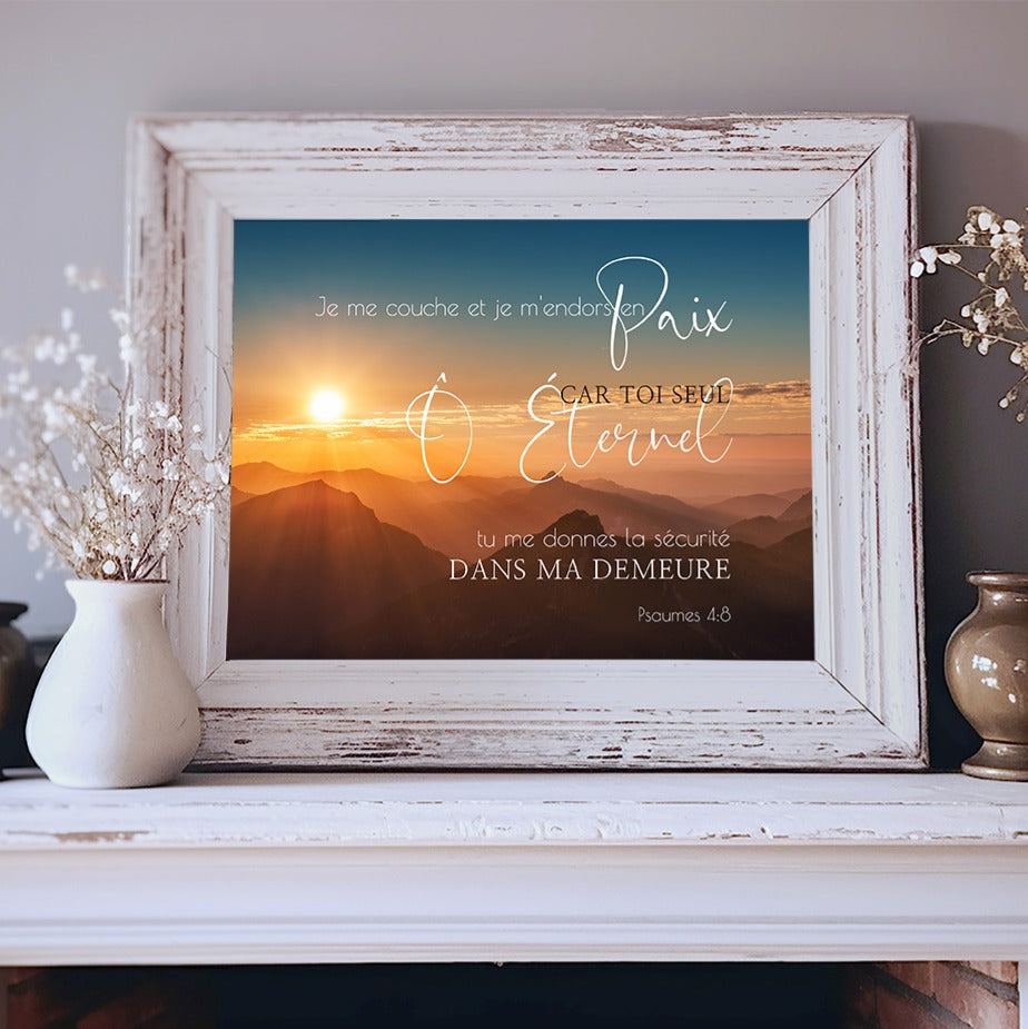 Je me couche et m'endors en paix - Psaume 4:8