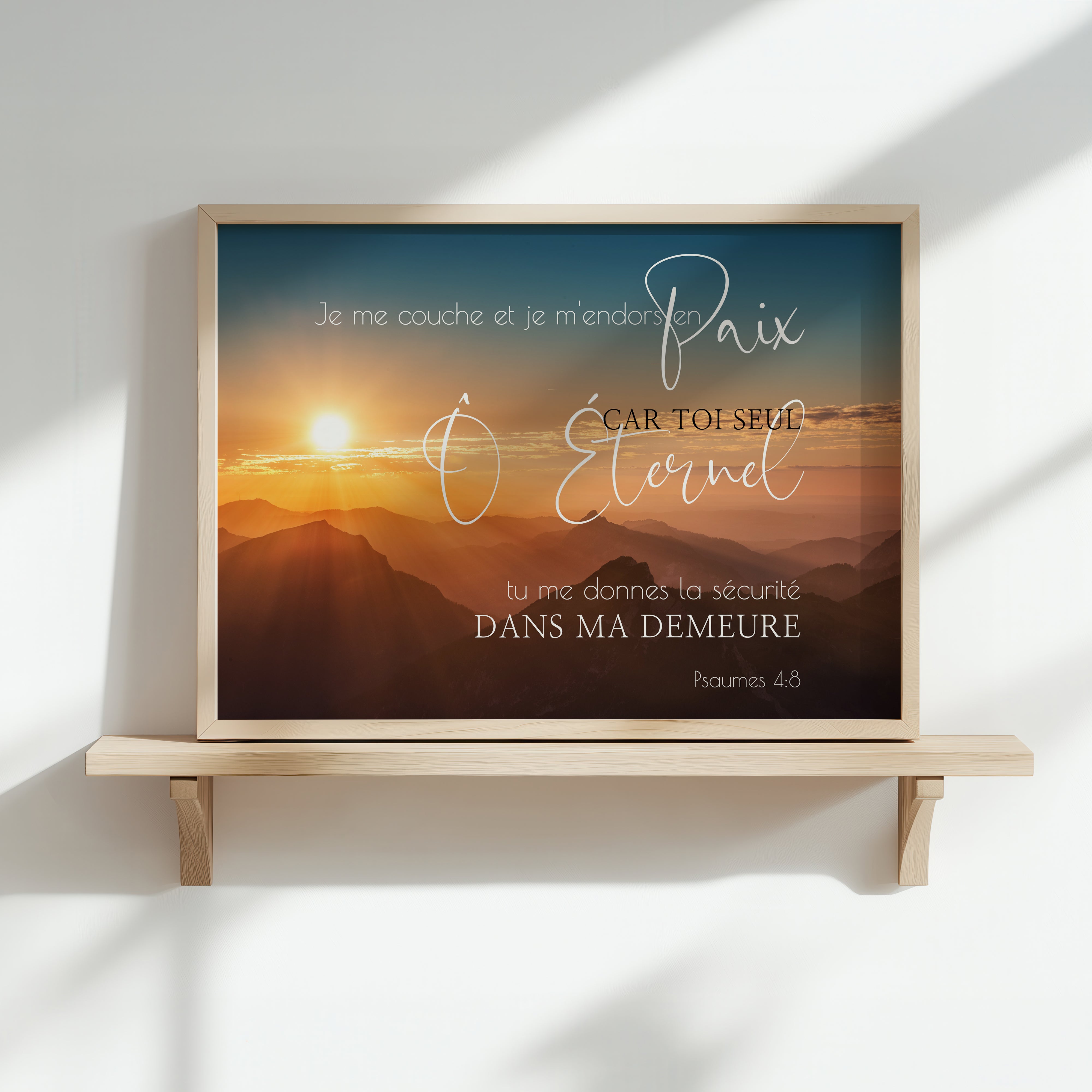 Je me couche et m'endors en paix - Psaume 4:8