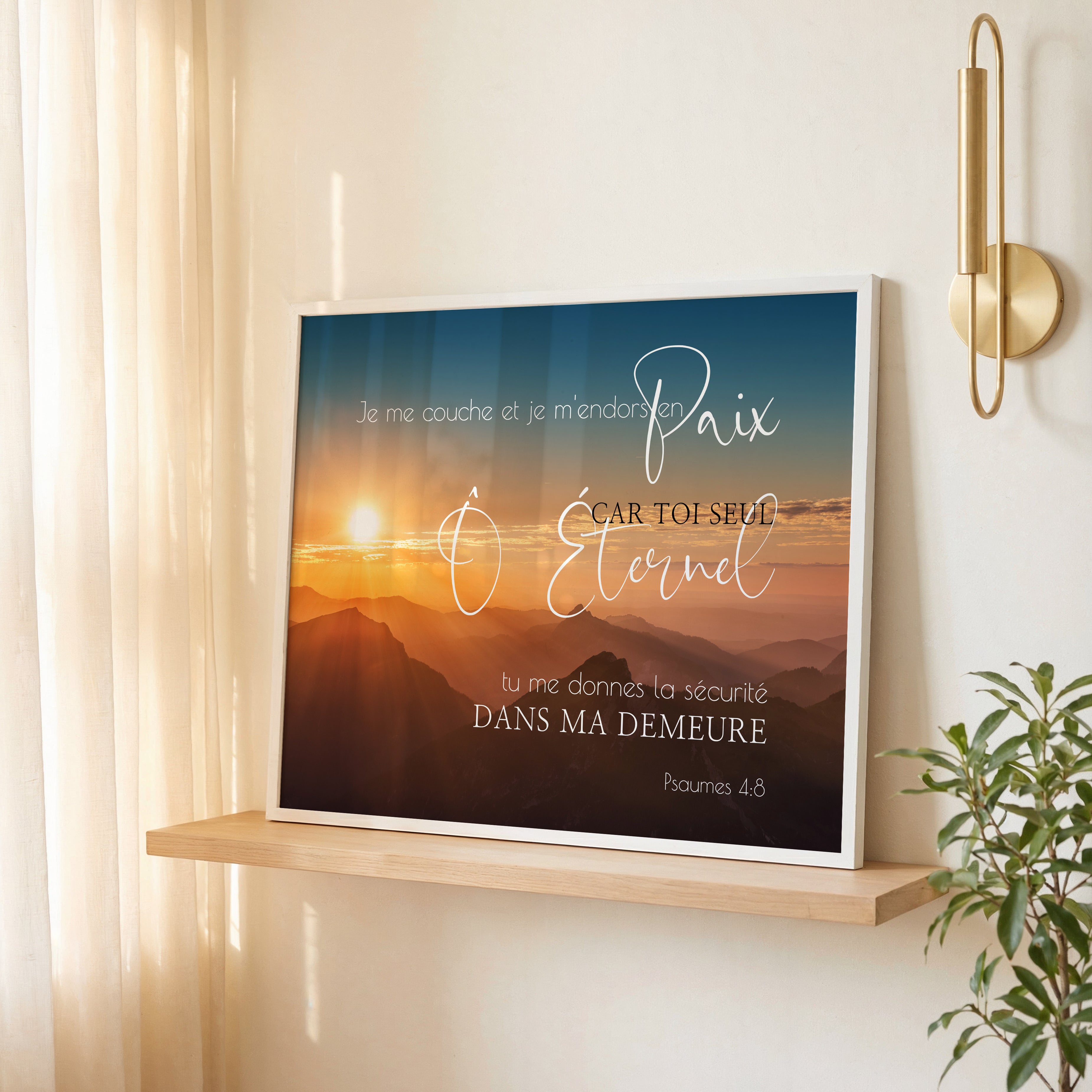 Je me couche et m'endors en paix - Psaume 4:8