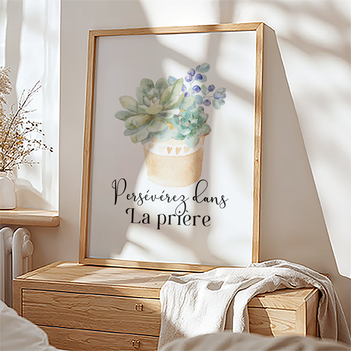 Persévérez - Romains 12:12 - Christian Wall Art