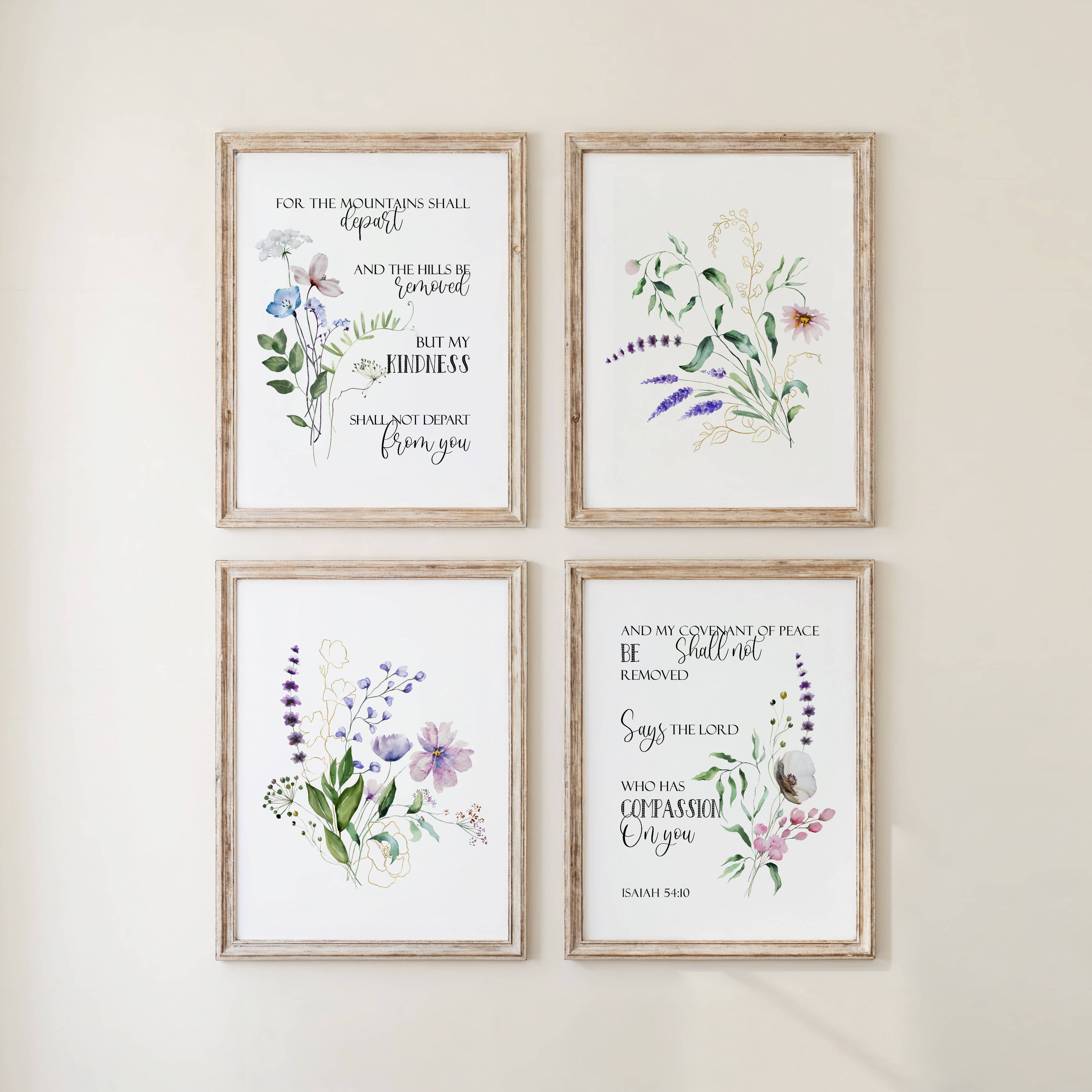 Quartet - watercolor Isaiah 54:10
