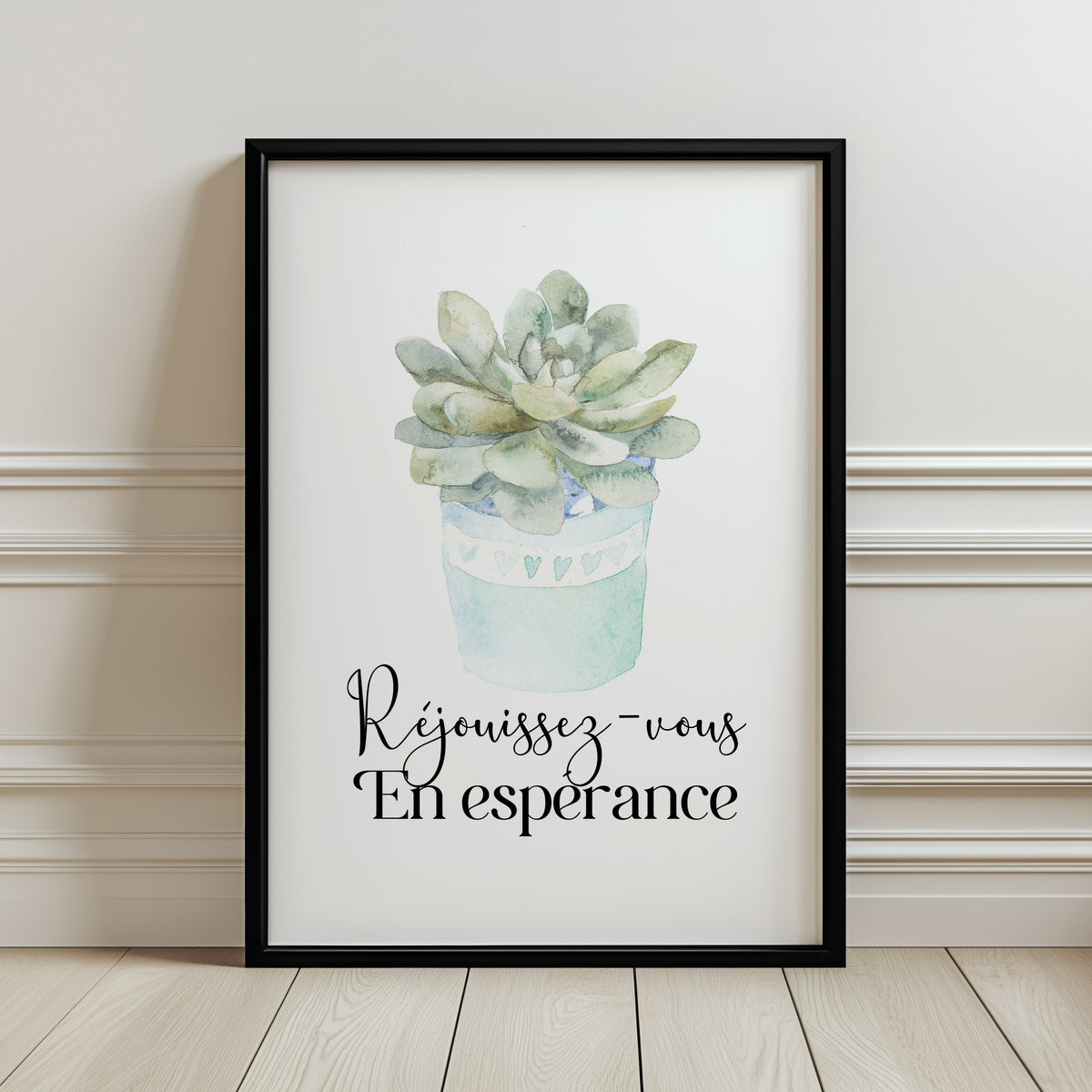 Réjouissez-vous - Romains 12:12 - Christian Wall Art