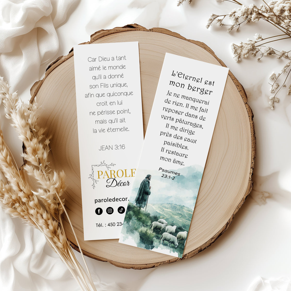 50 Signets bibliques - Psaume du bon Berger| Cadeaux chrétiens églises et évangélisation