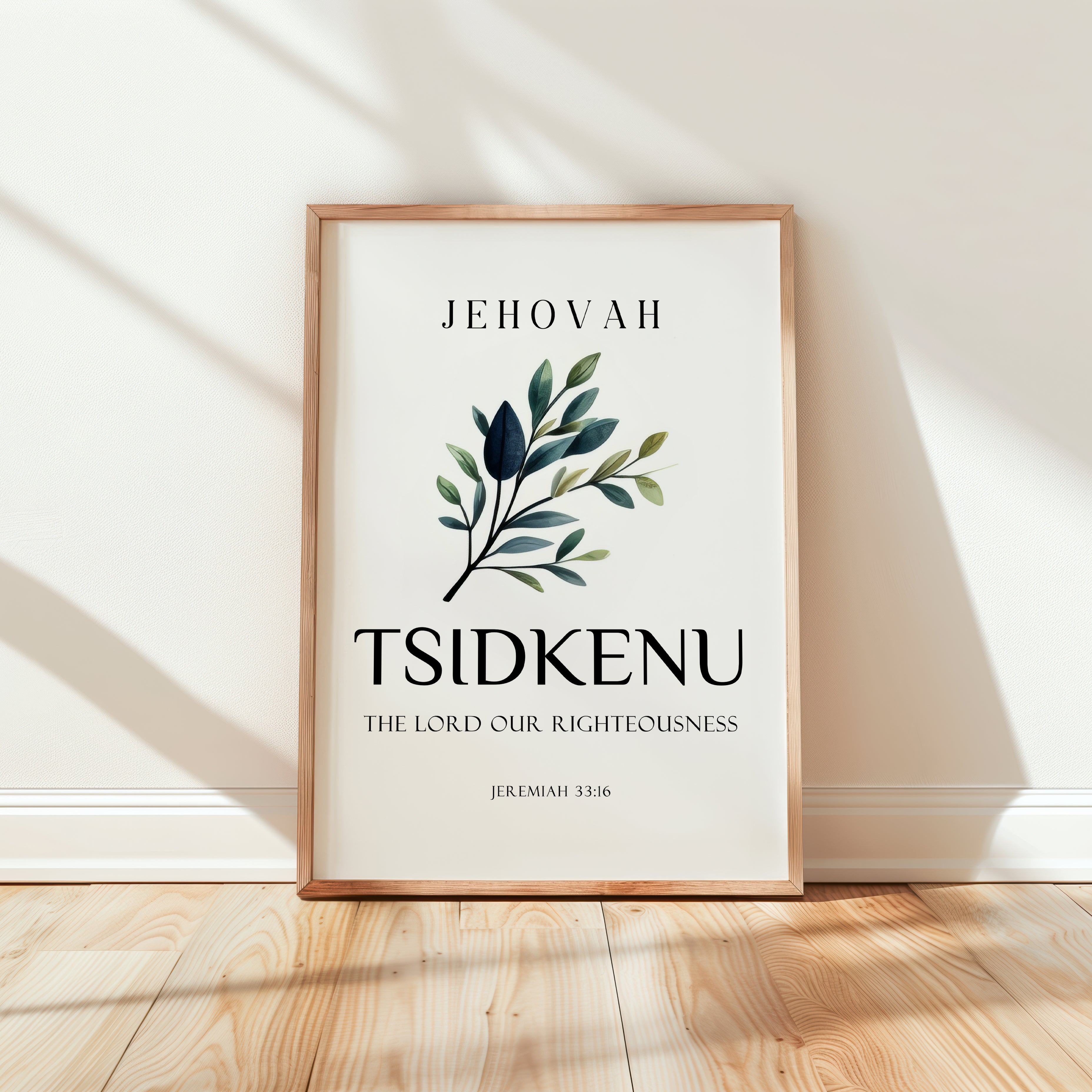 Jehovah Tsidkenu - The Lord Our Righteousness - Jeremiah 33:16