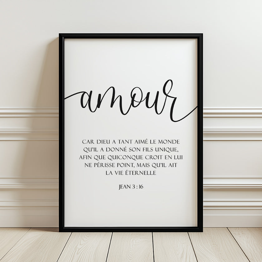 Amour - Jean 3:16