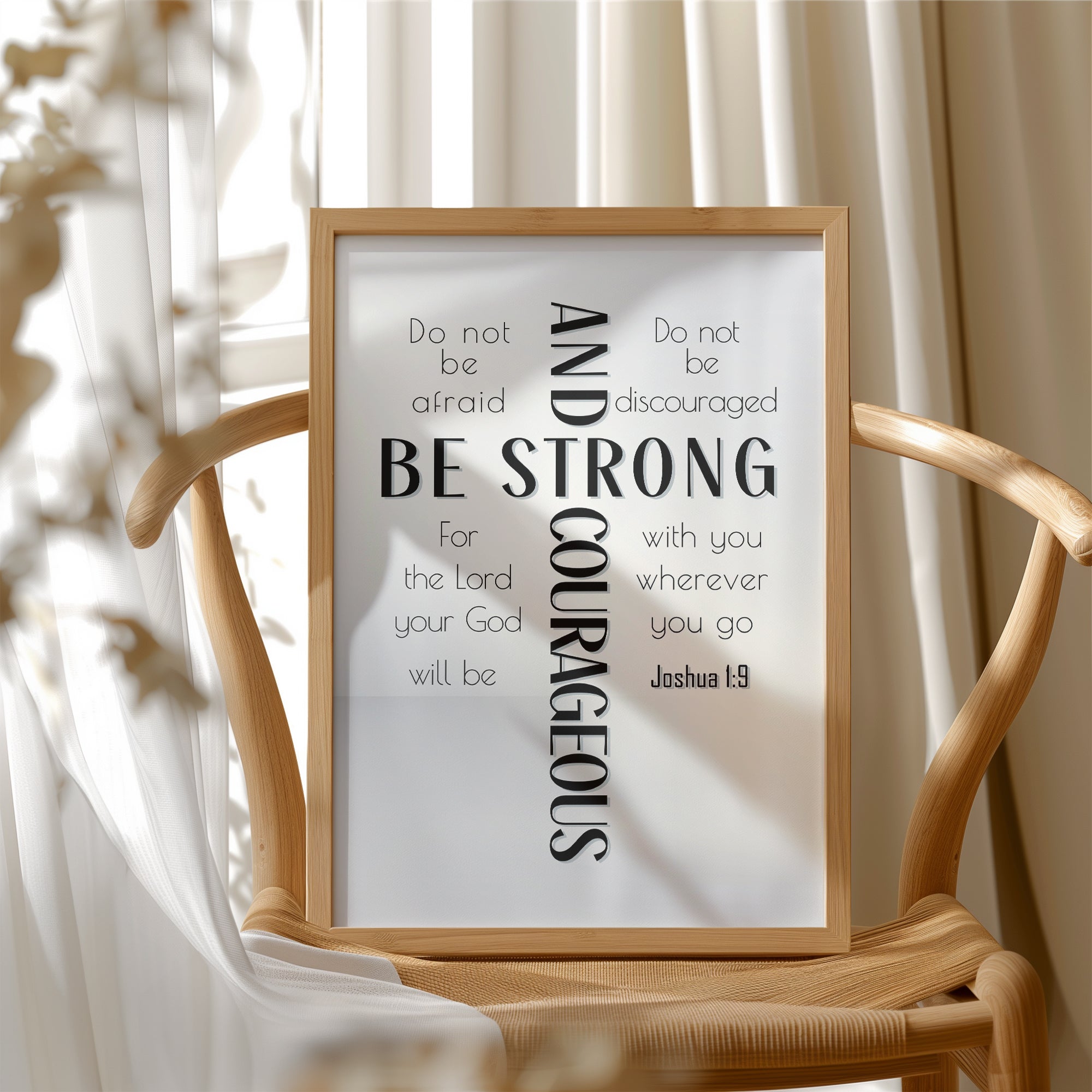 Be Strong (Black) - Joshua 1:9