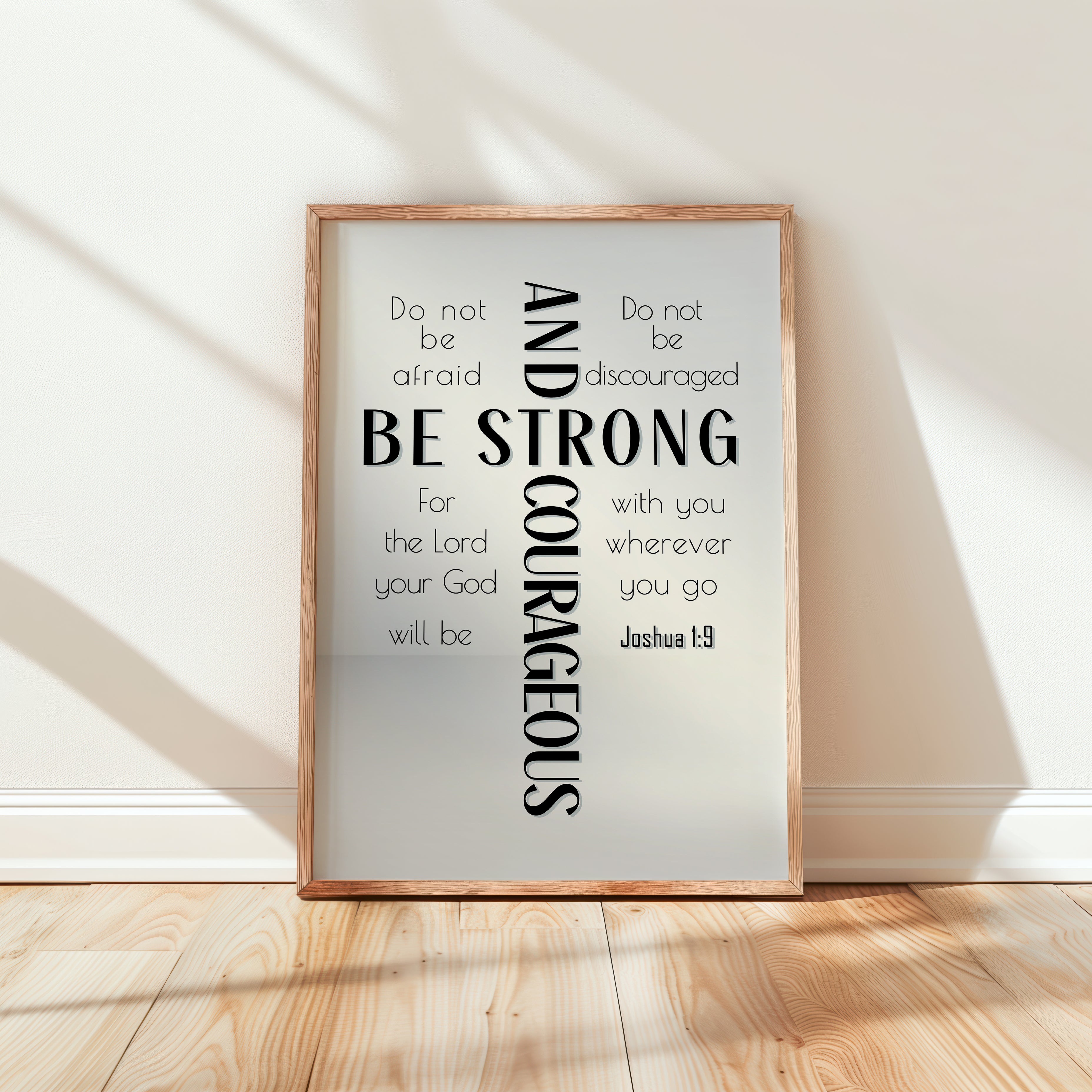 Be Strong (Black) - Joshua 1:9