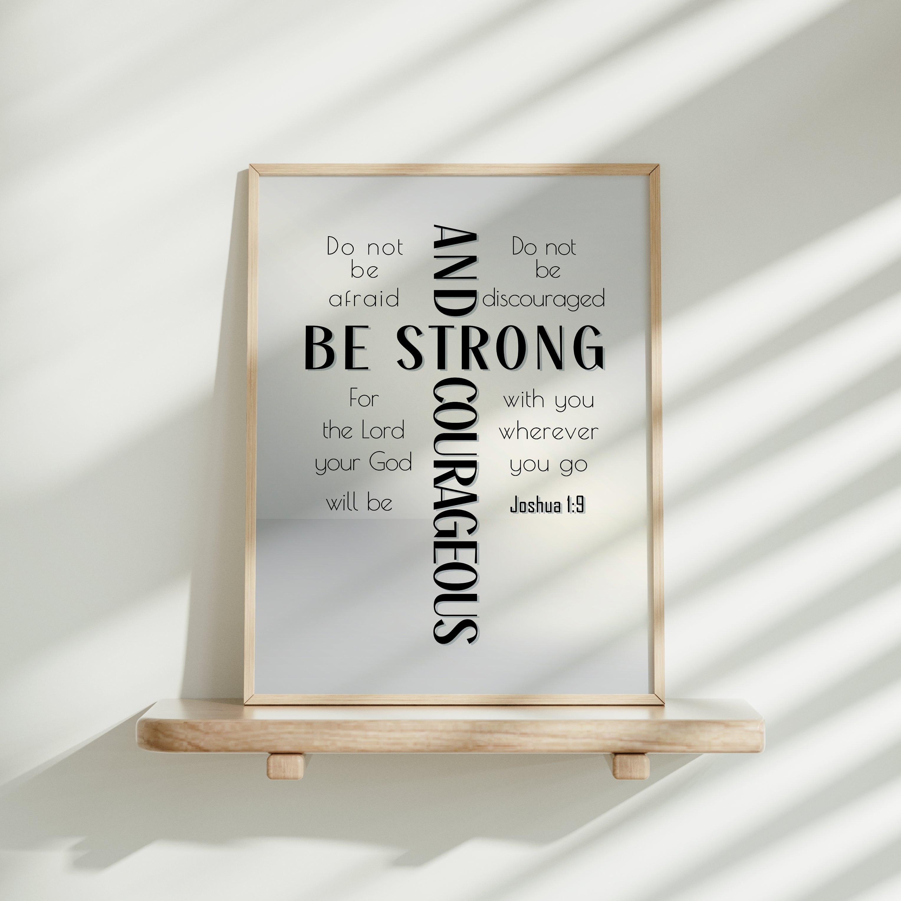 Be Strong (Black) - Joshua 1:9