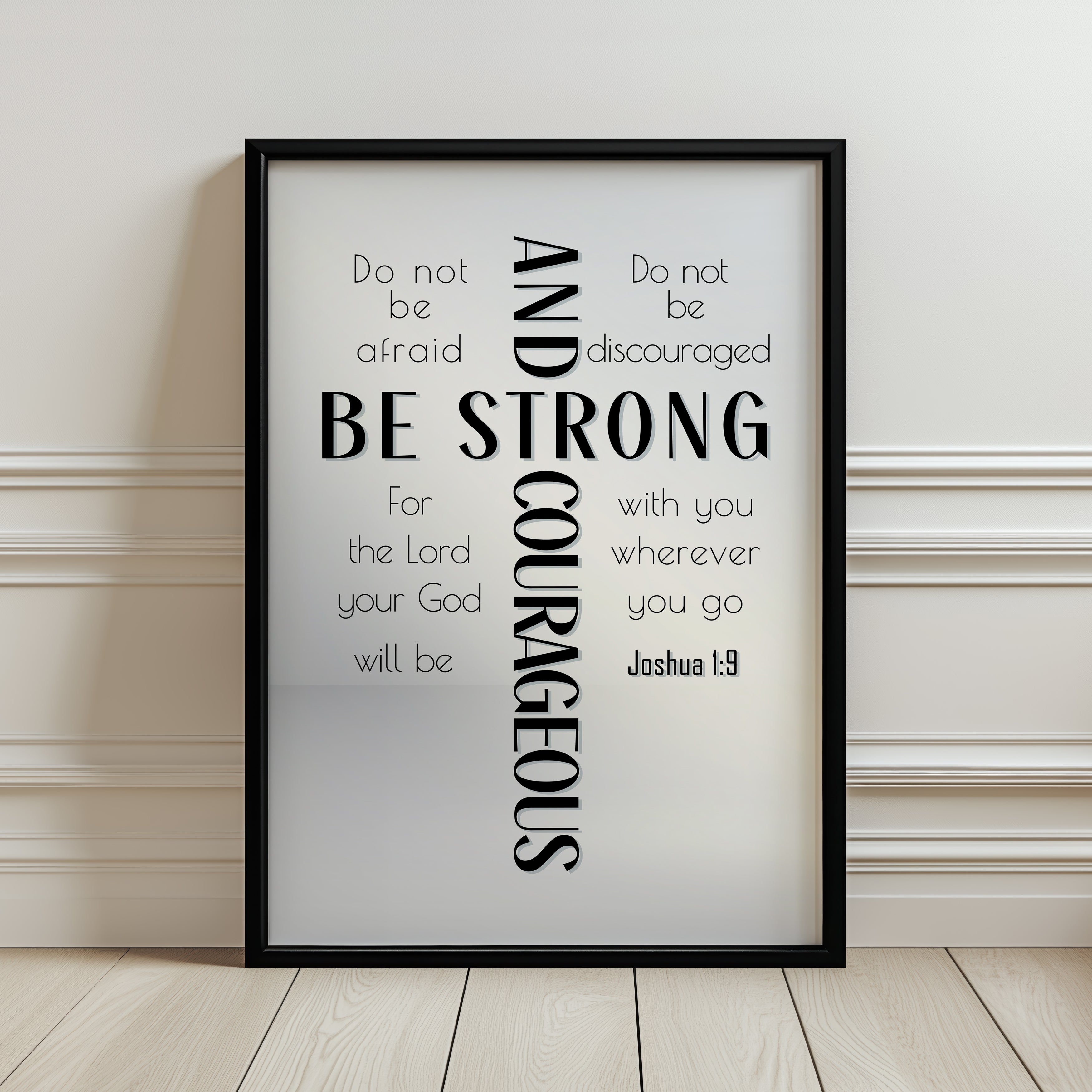 Be Strong (Black) - Joshua 1:9