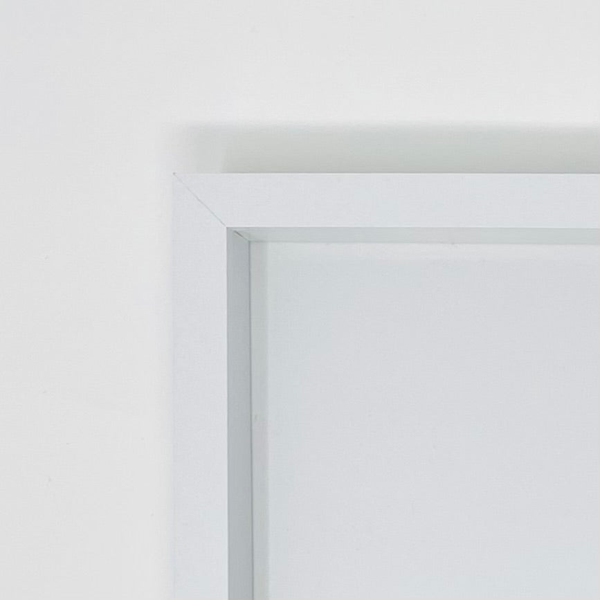 Les Dix Commandements - Exode 20 - Shadow Frame / 12’’x16’’ / White - Christian Wall Art