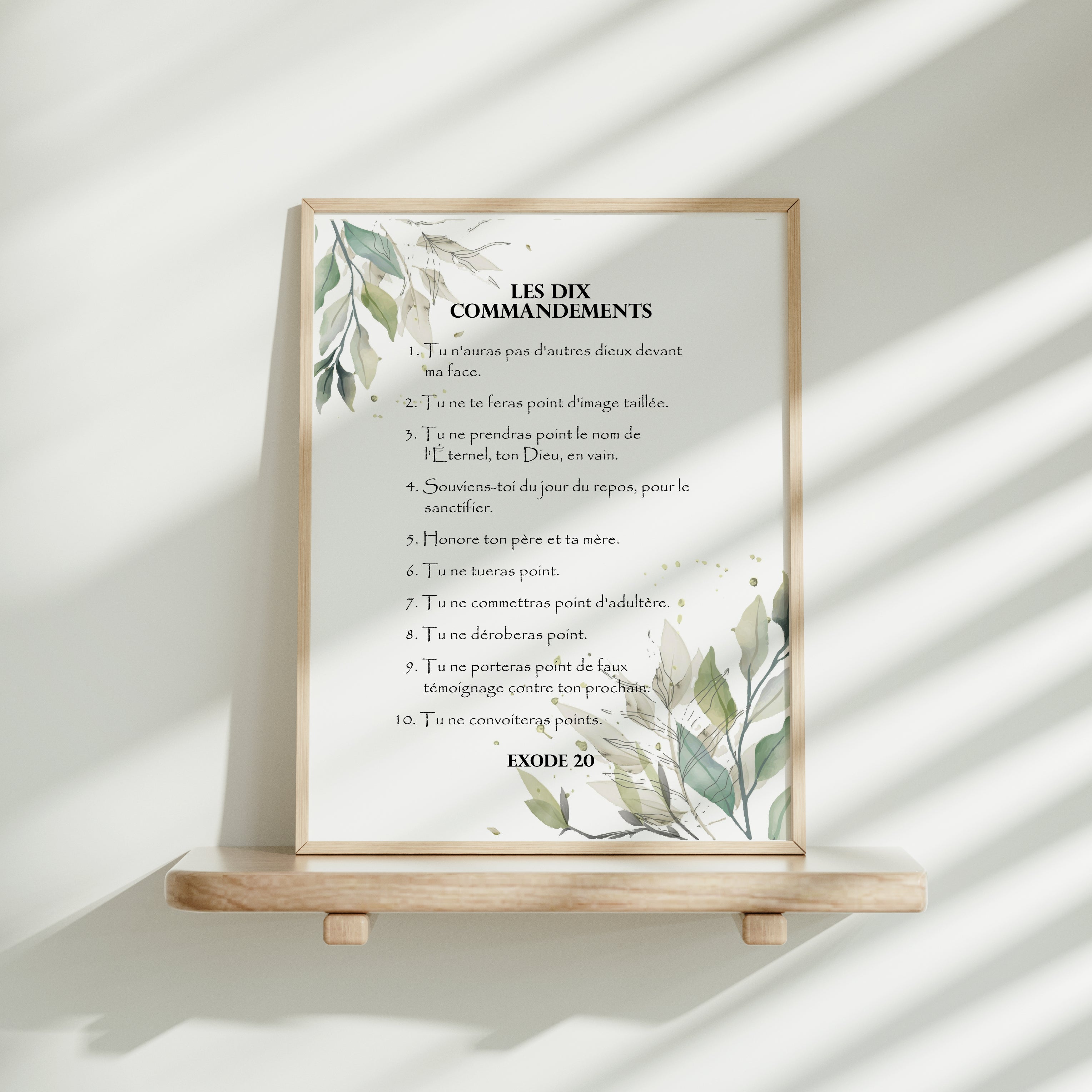 Les Dix Commandements - Exode 20