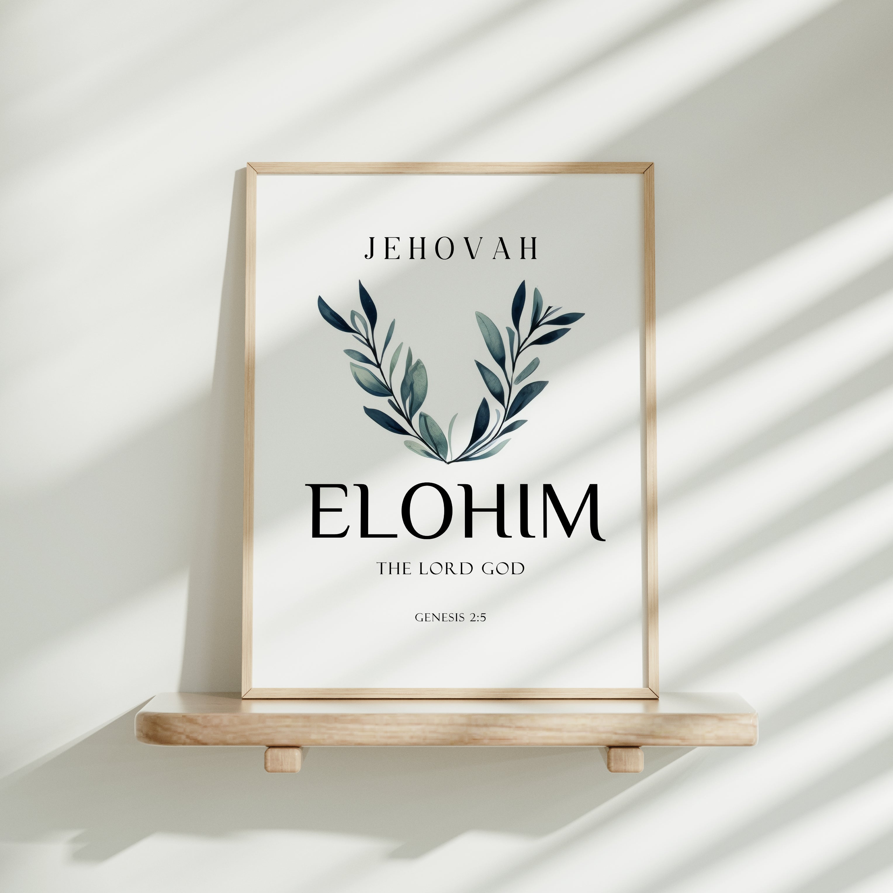 Jehovah Elohim - The Lord God - Genesis 2:5