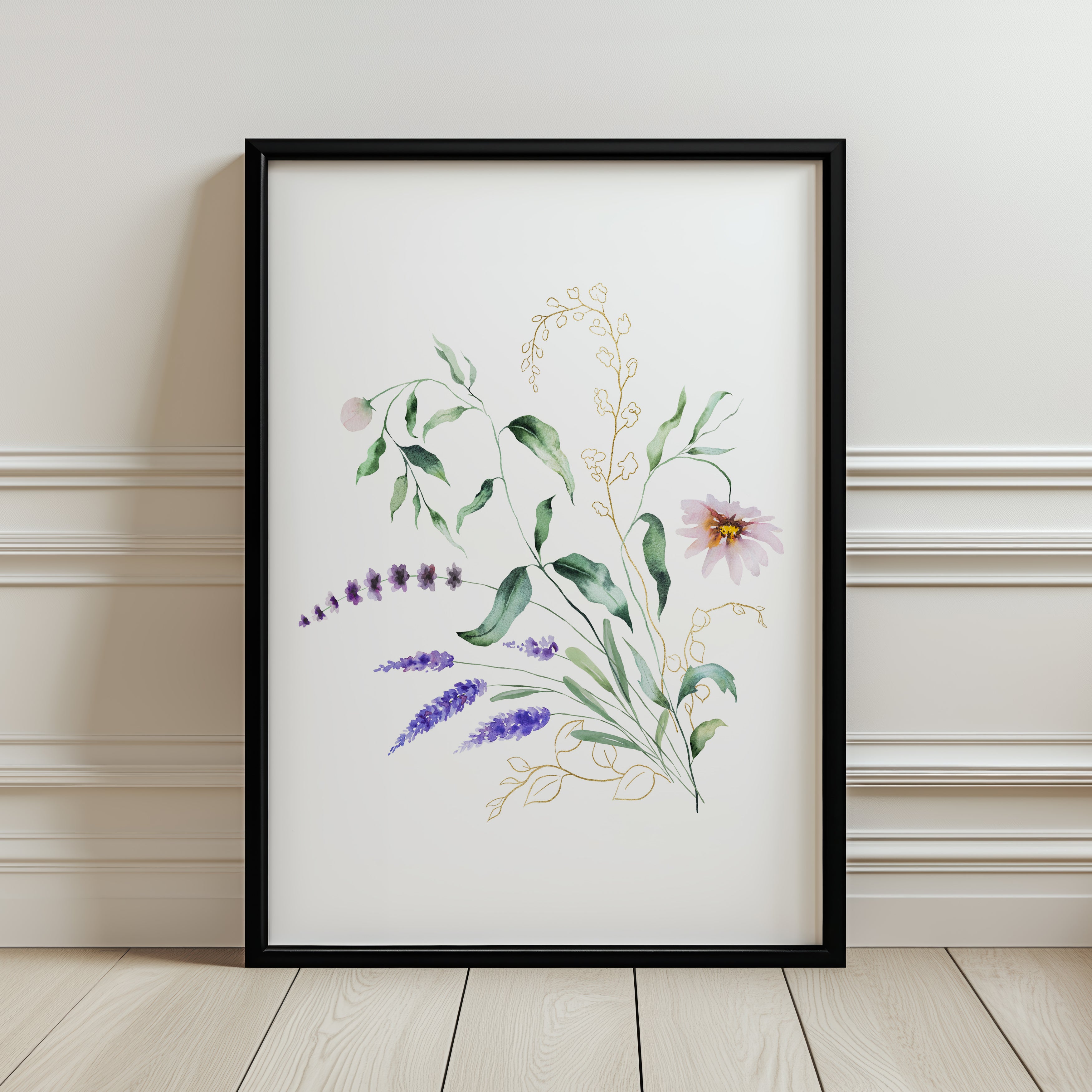 Fleurs Aquarelle Délicat