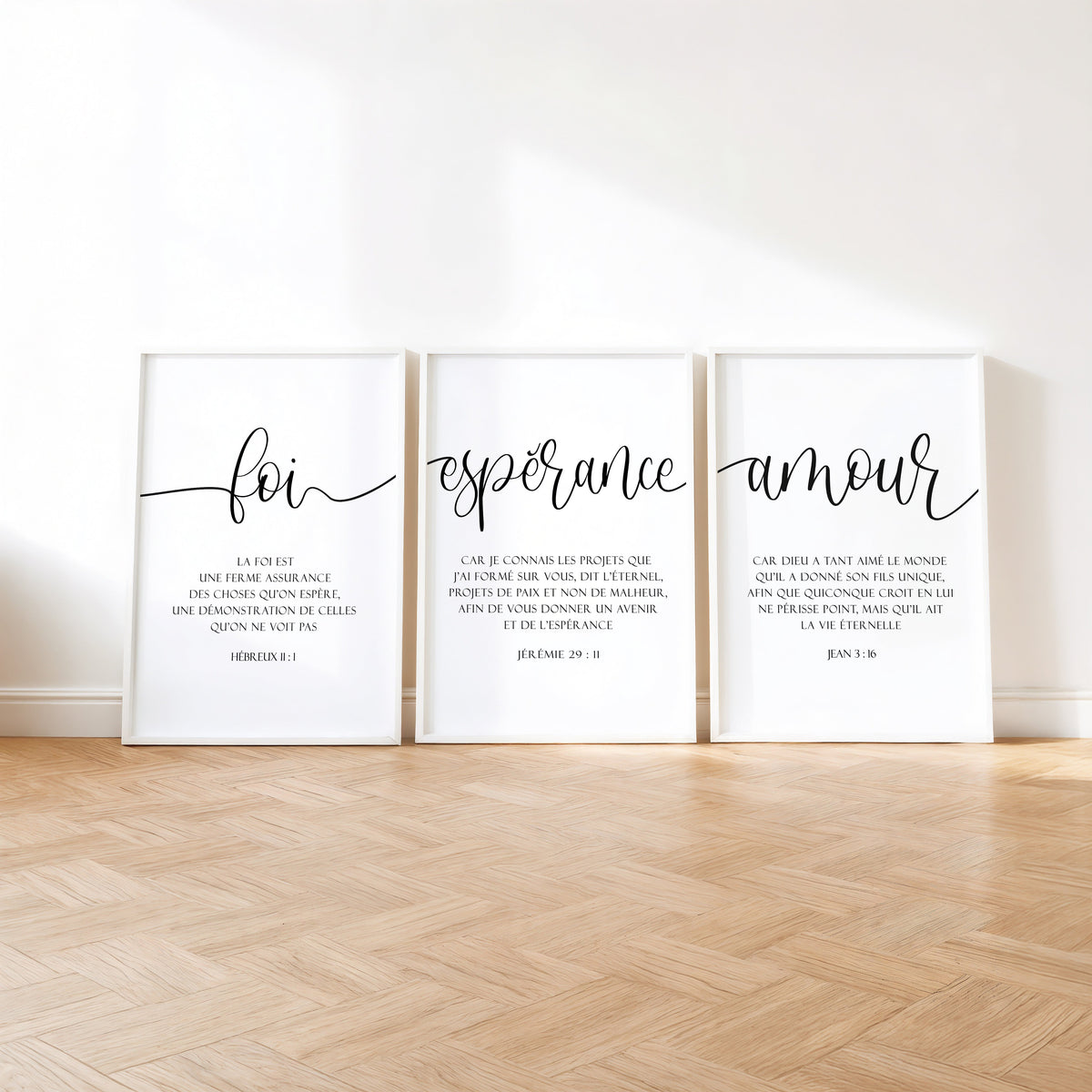 Amour - Jean 3:16 - Christian Wall Art
