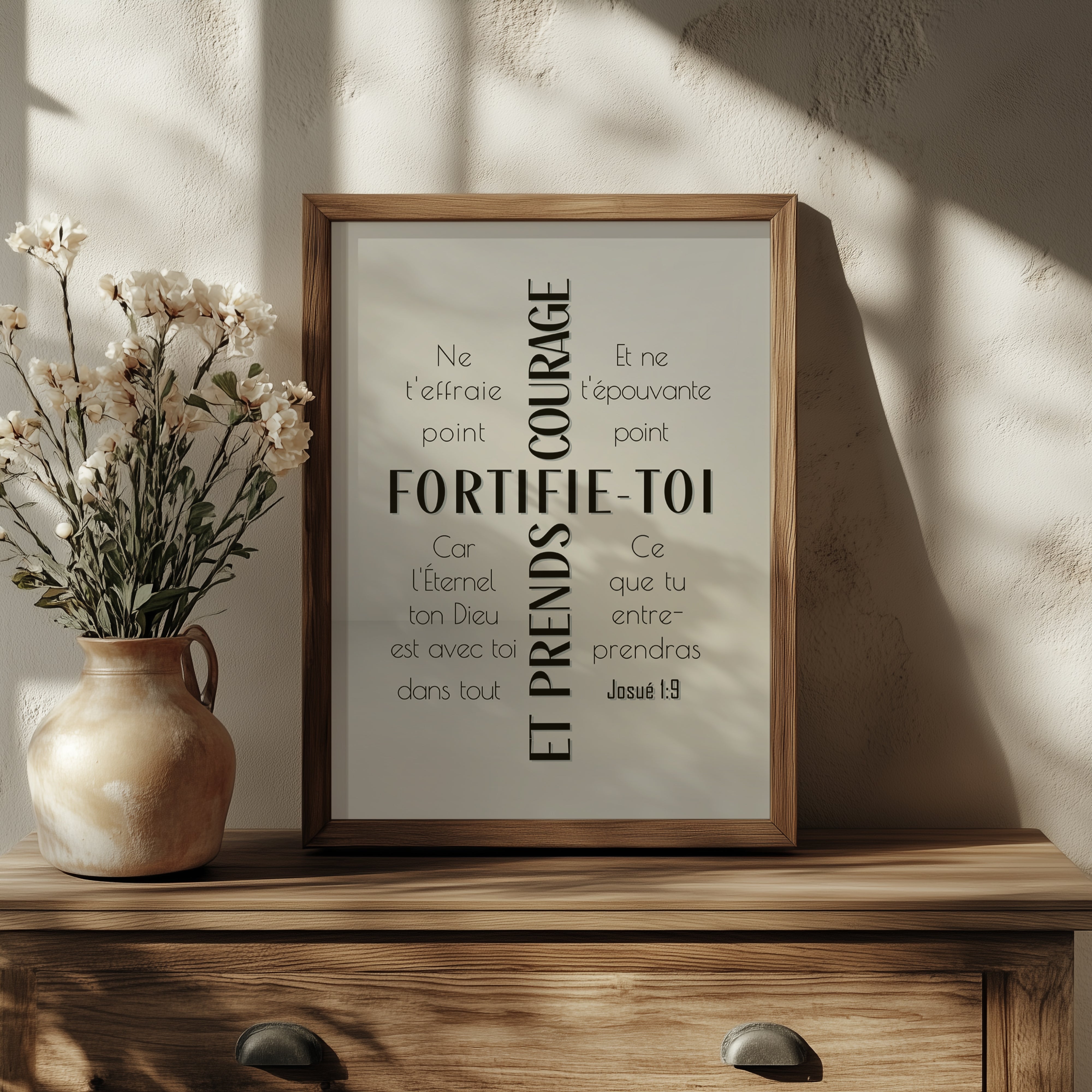 Fortifie-toi (Noir) - Josué 1:9