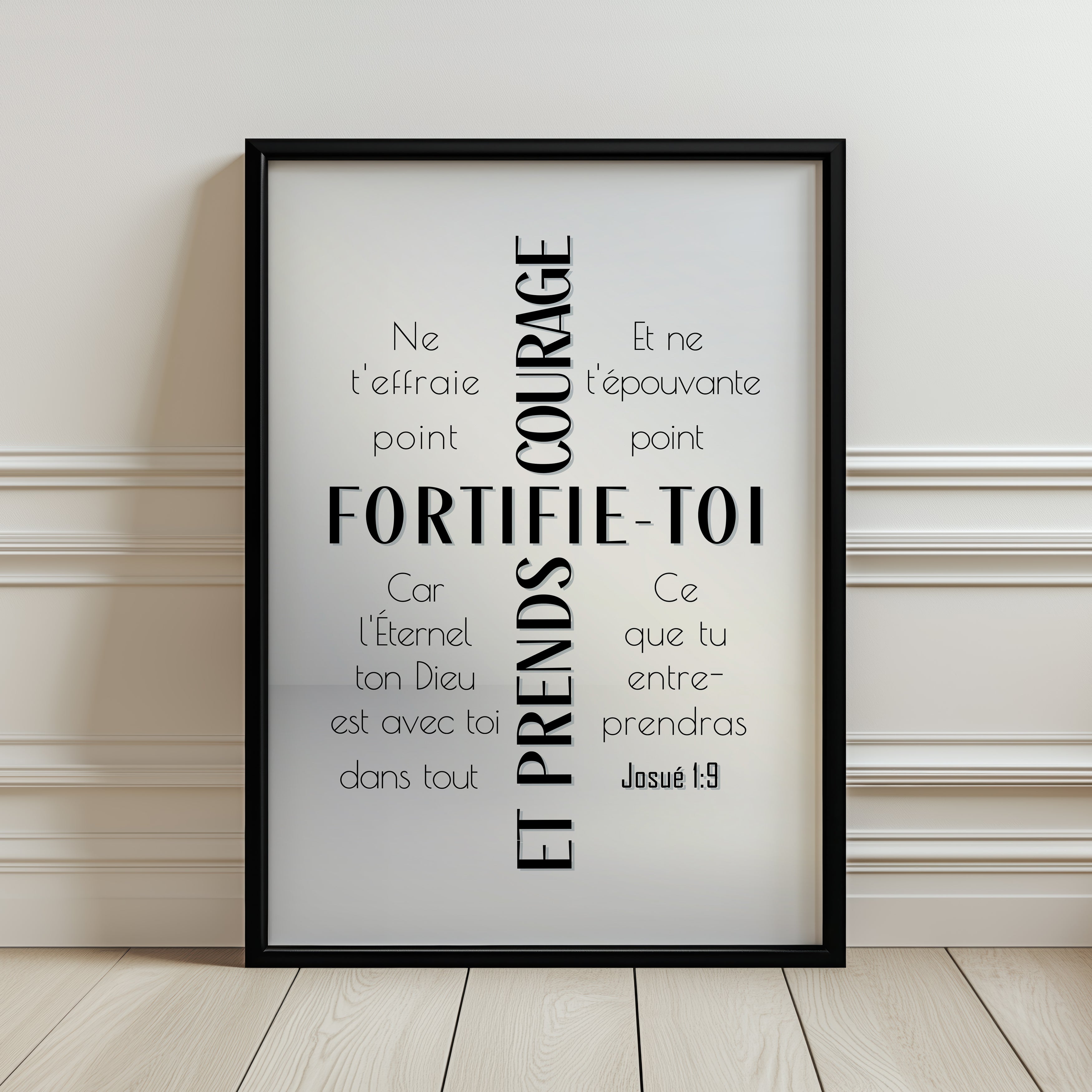 Fortifie-toi (Noir) - Josué 1:9