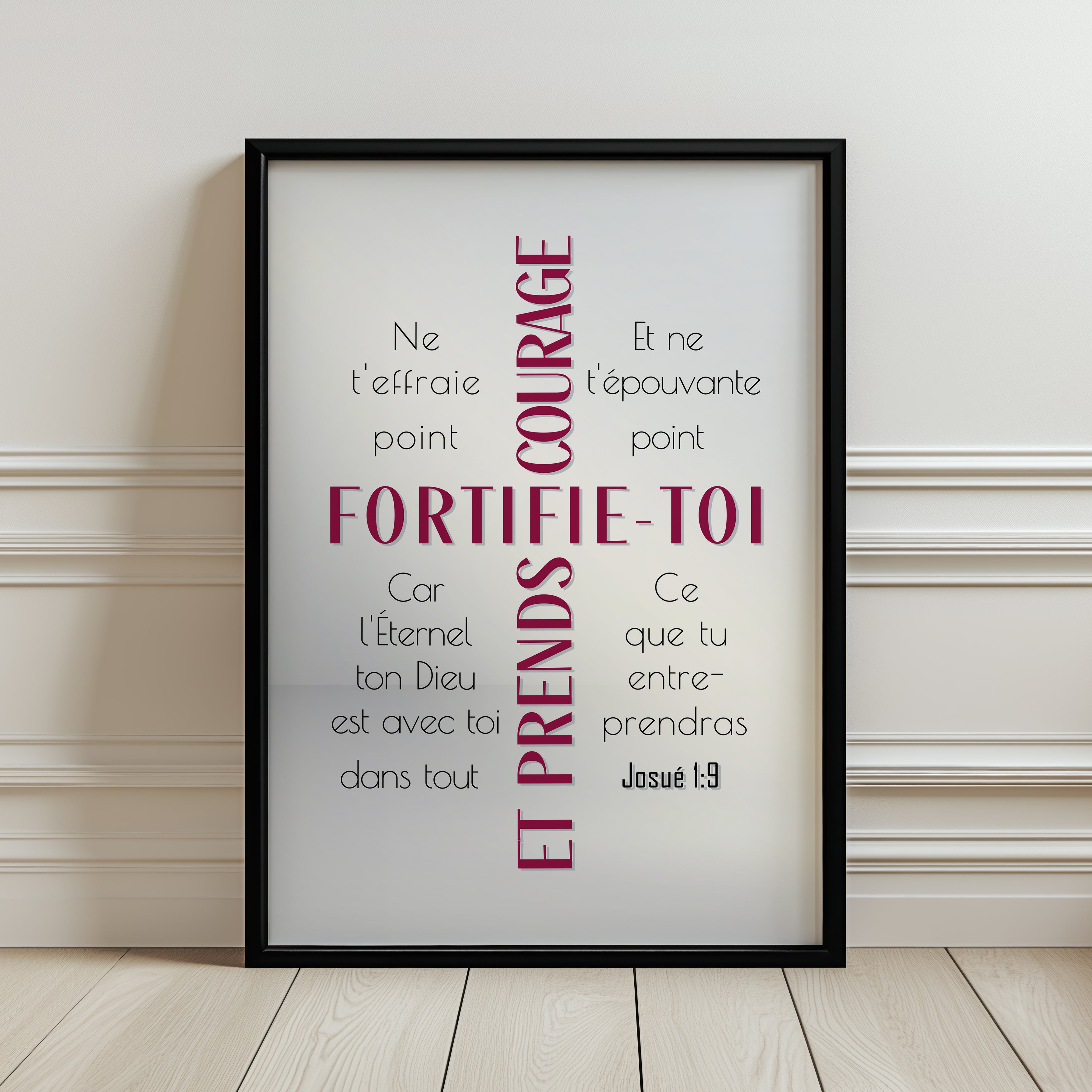 Fortifie-toi (Rouge) - Josué 1:9
