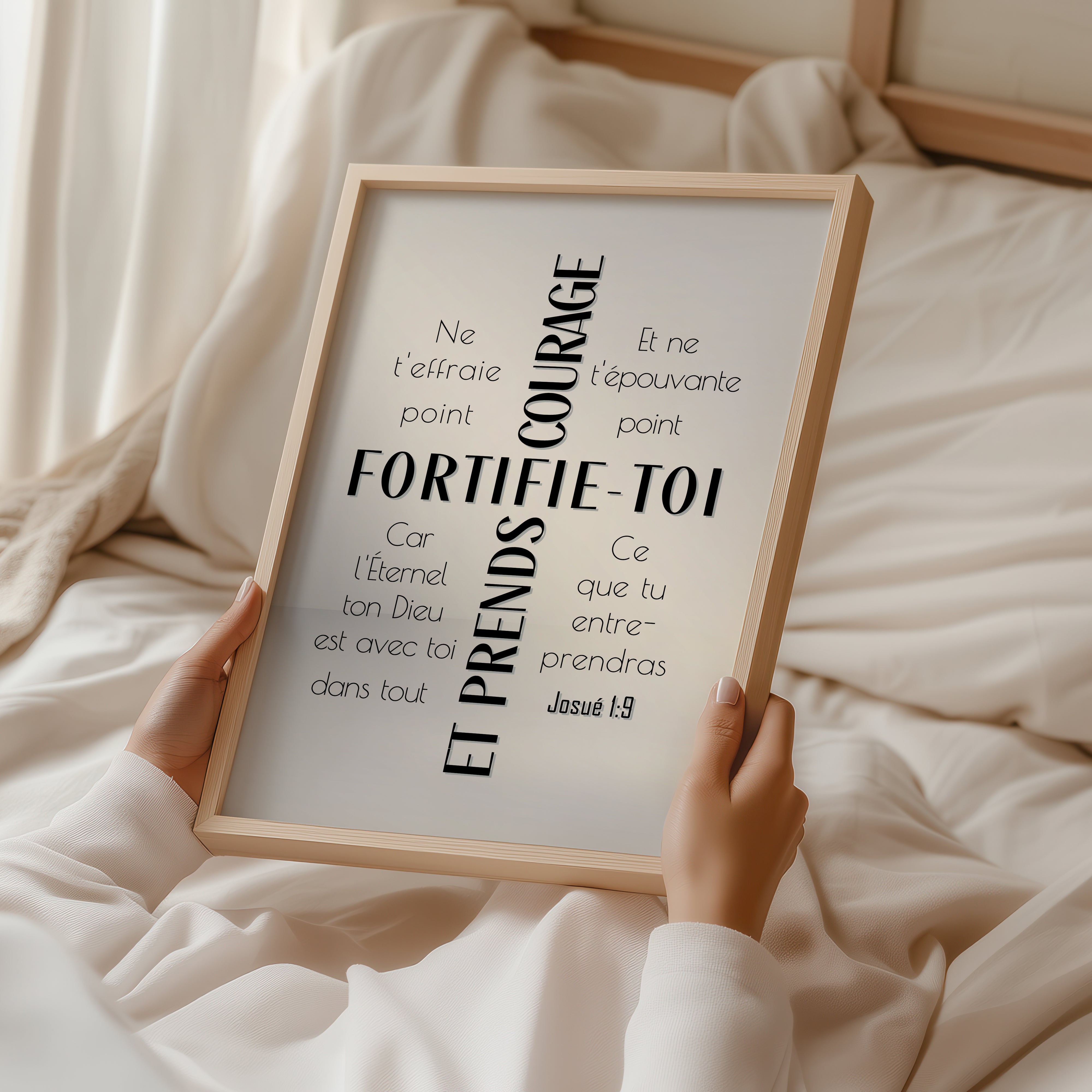 Fortifie-toi (Noir) - Josué 1:9