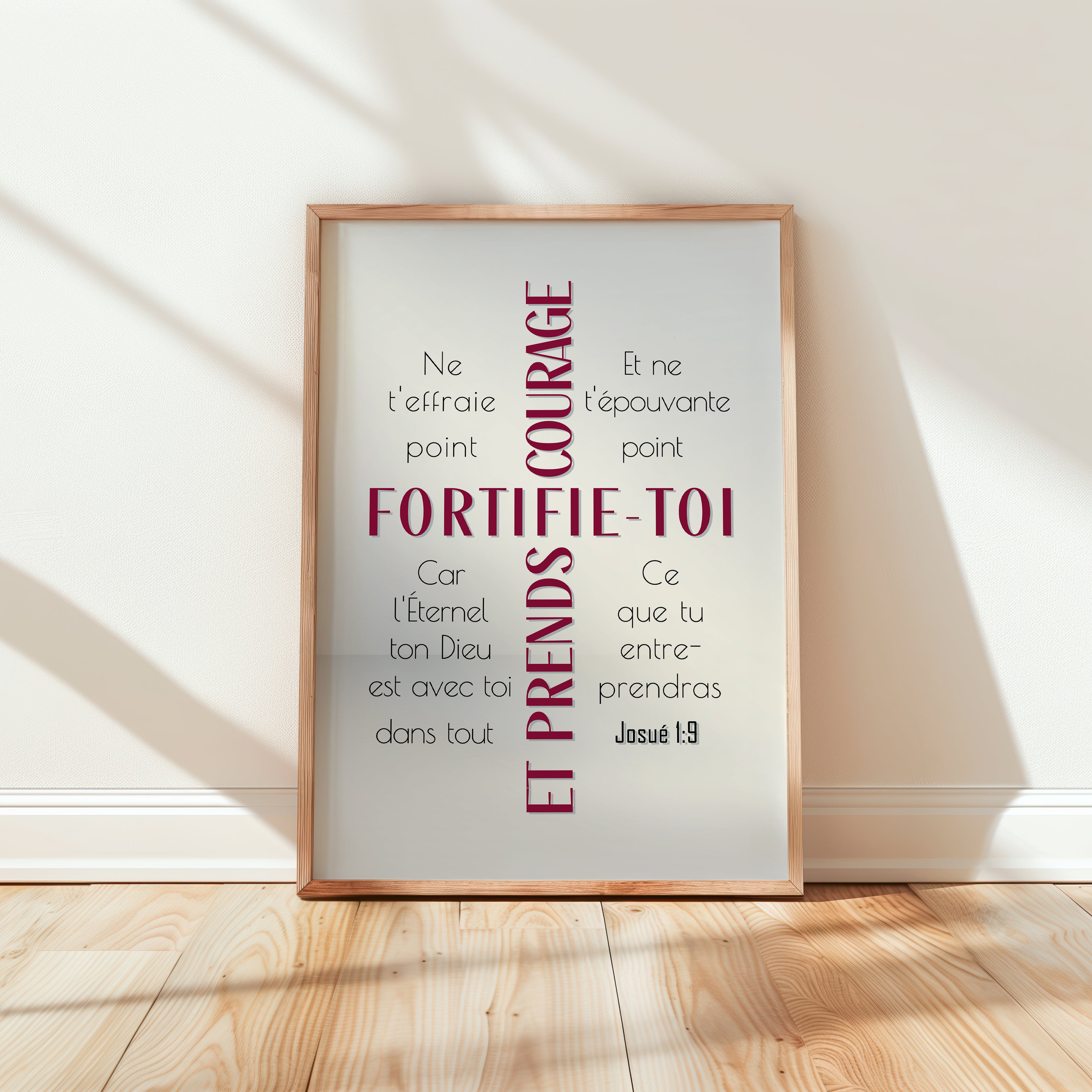 Fortifie-toi (Rouge) - Josué 1:9