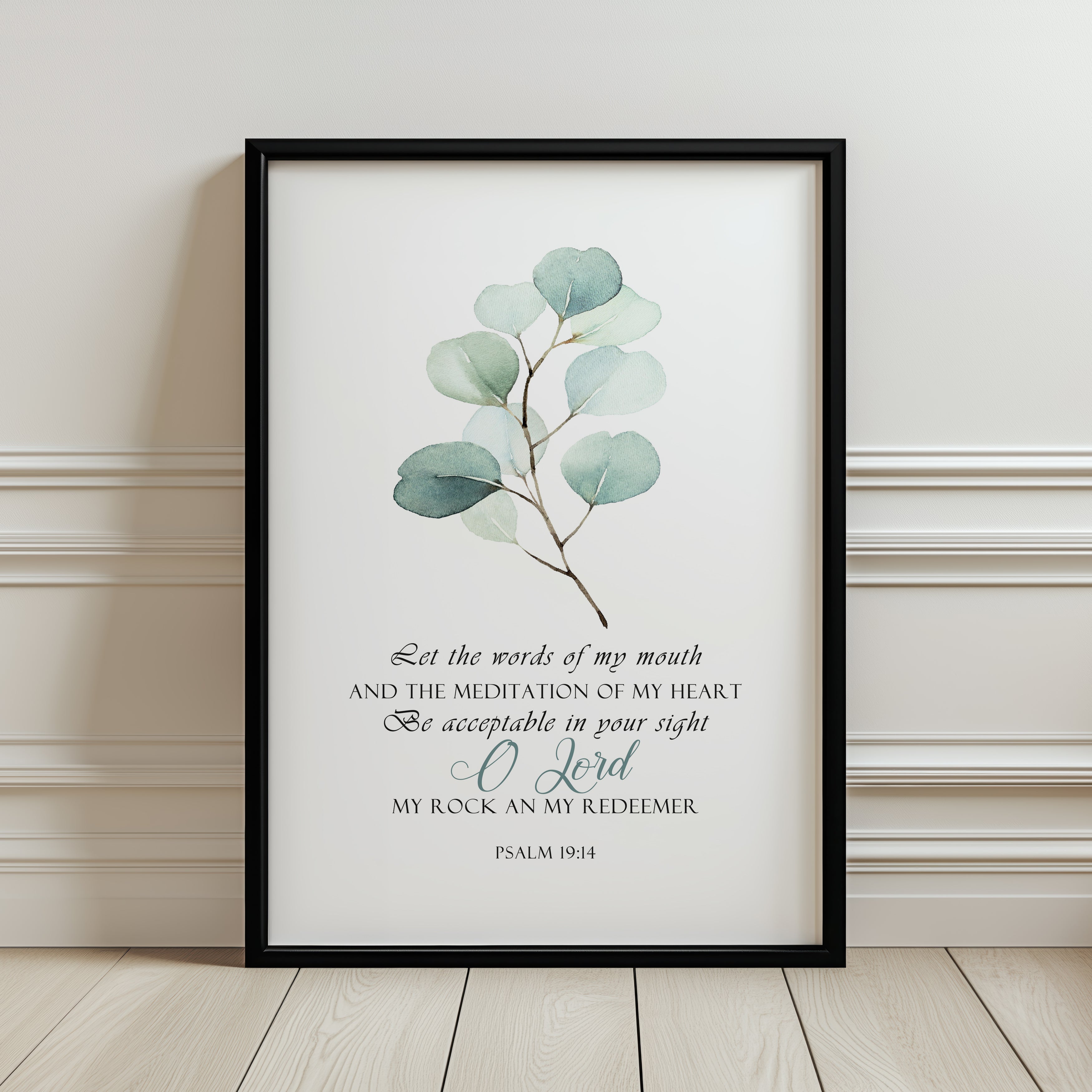 Let the words of my mouth - Psalm 19:14