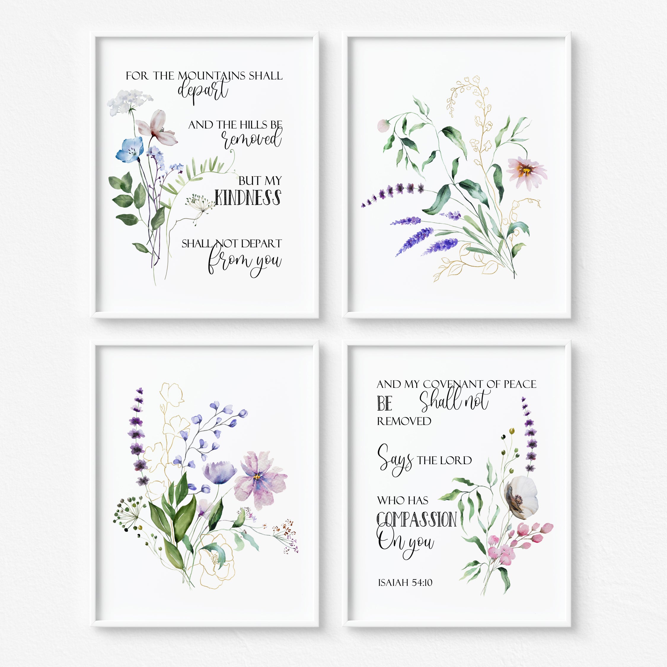 Quartet - watercolor Isaiah 54:10