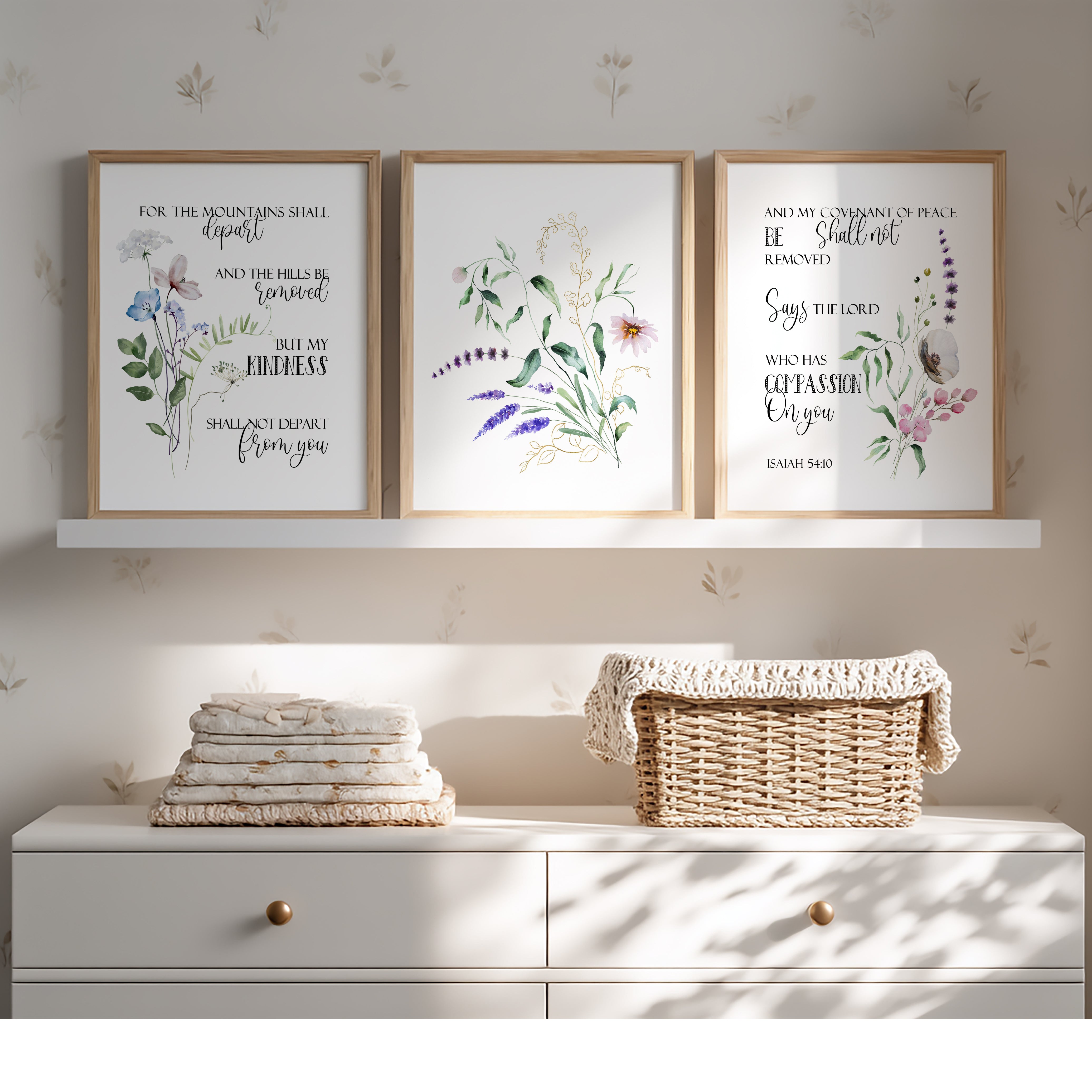 Trio - Watercolor Isaiah 54:10