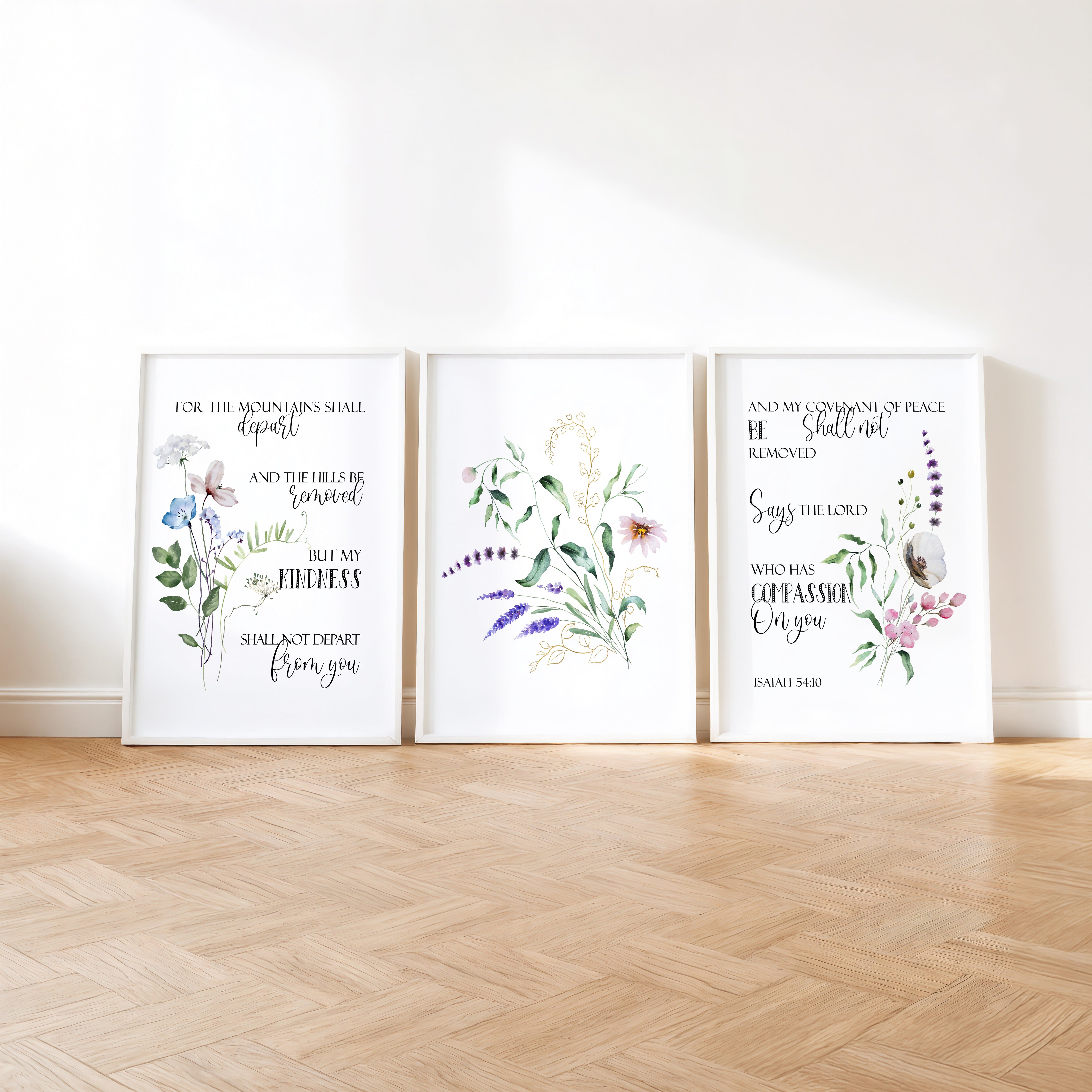 Trio - Watercolor Isaiah 54:10