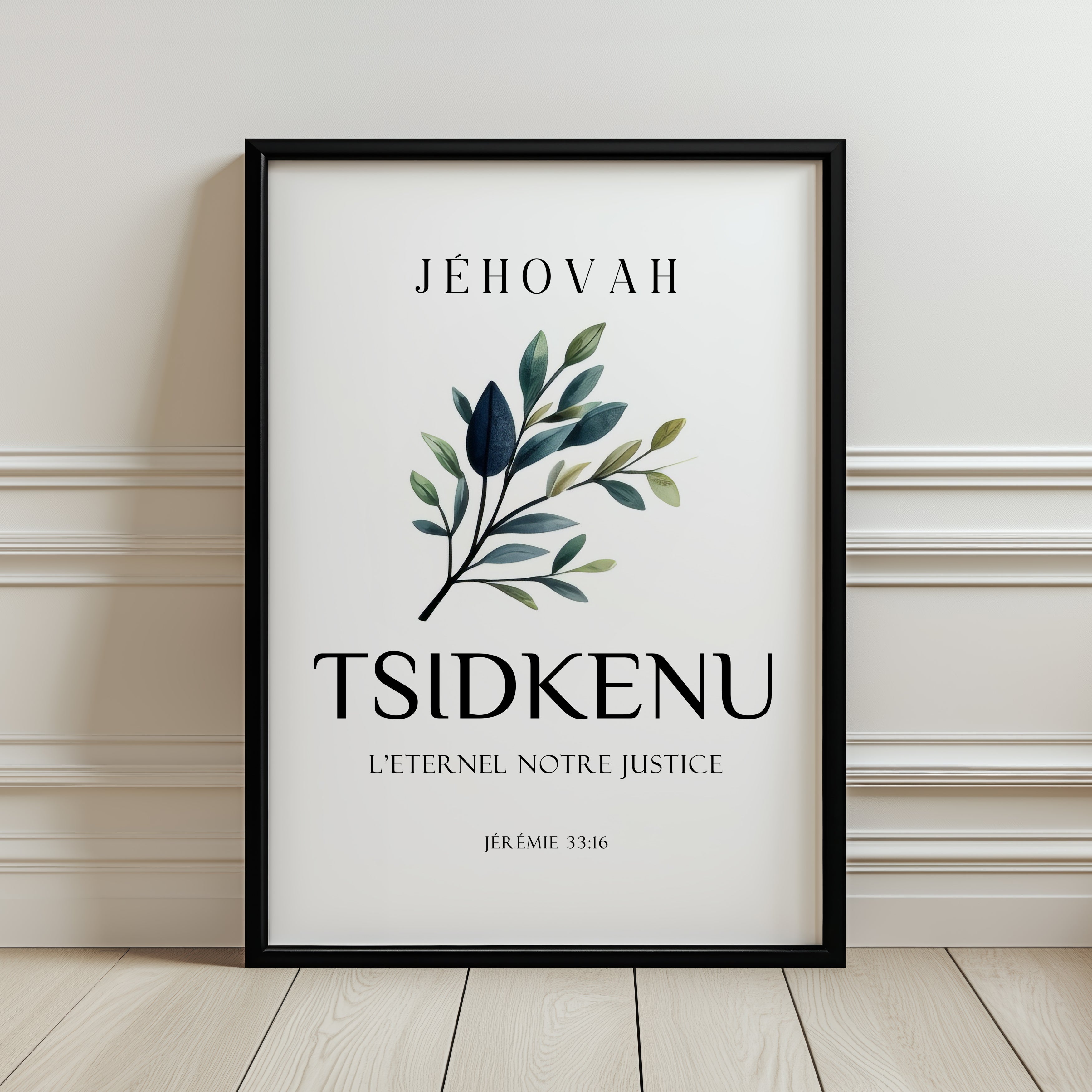 Jéhovah Tsidkenu - L'Étenel notre justice - Jérémie 33:16