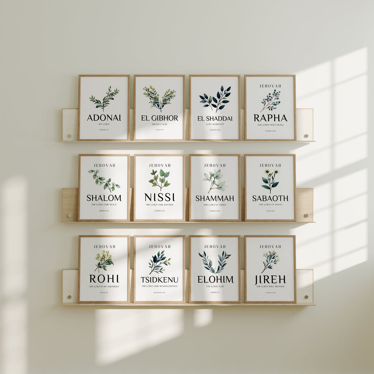 Jehovah Shammah – The Lord is There - Ezekiel 48:35 - Christian Wall Art